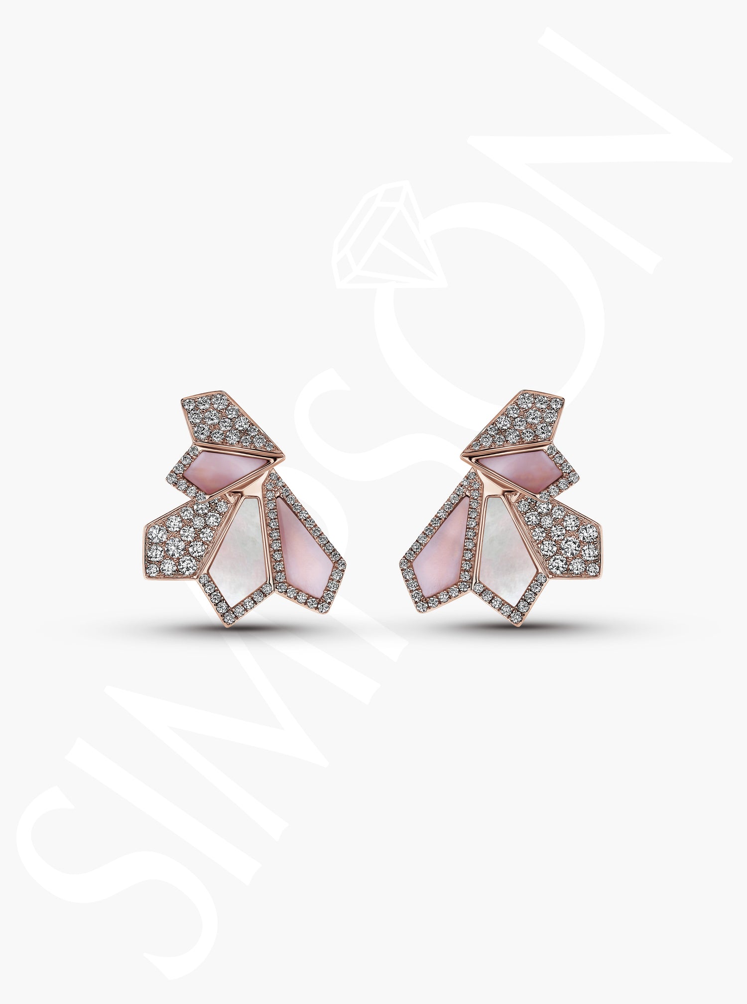 Geometric Mother-of-Pearl Earrings