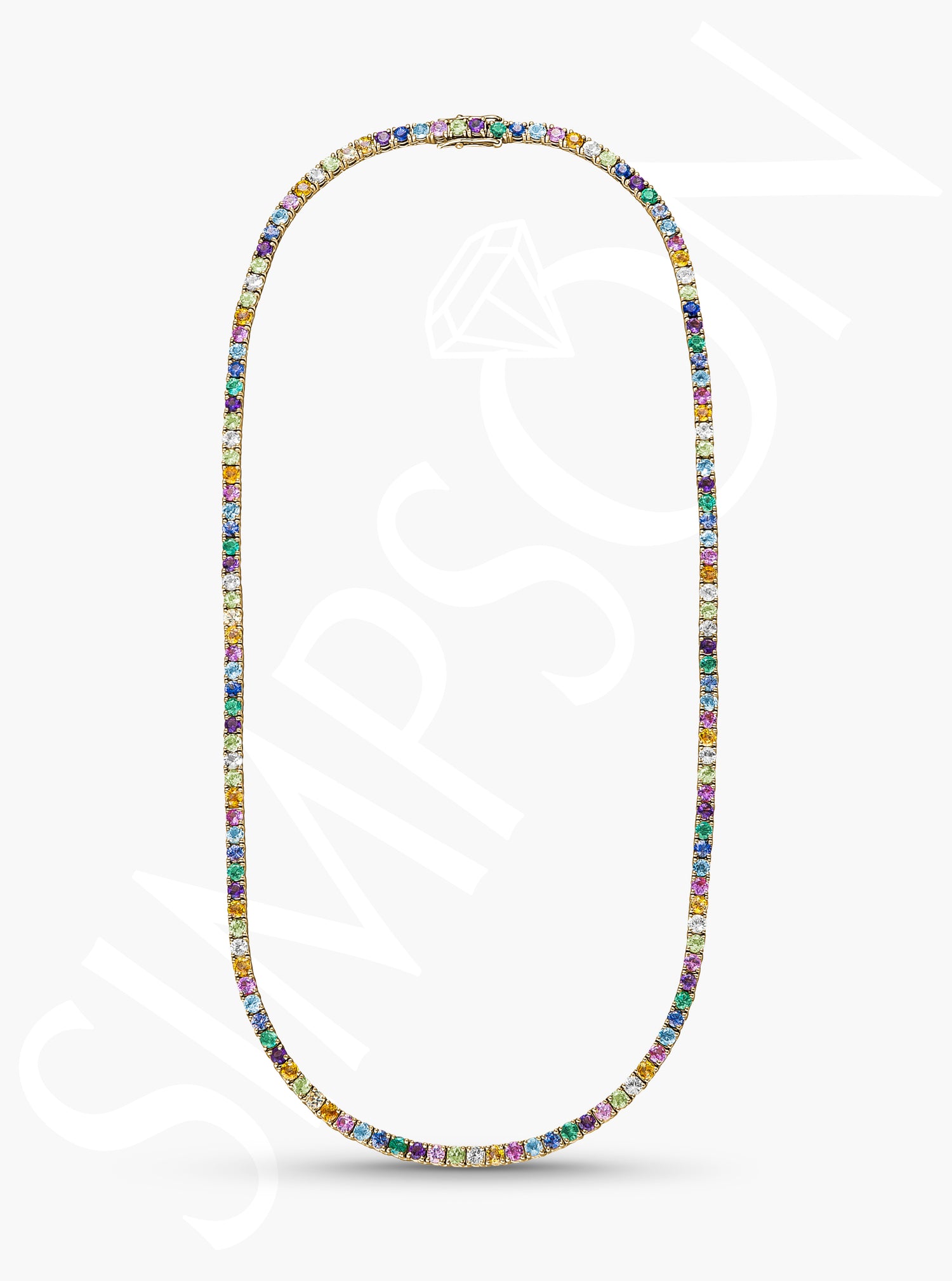 Rainbow Gemstone Necklace