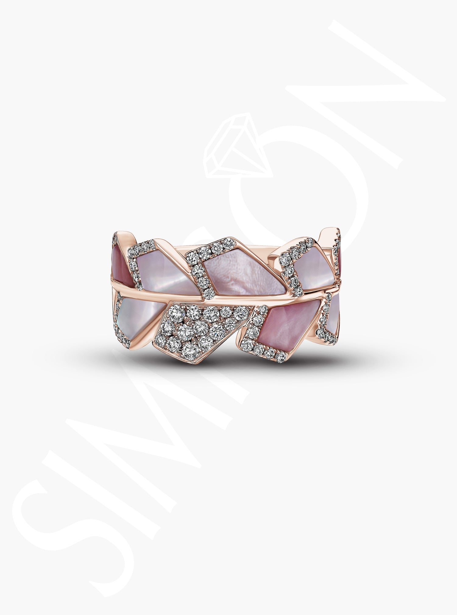 Rose Mosaic Ring