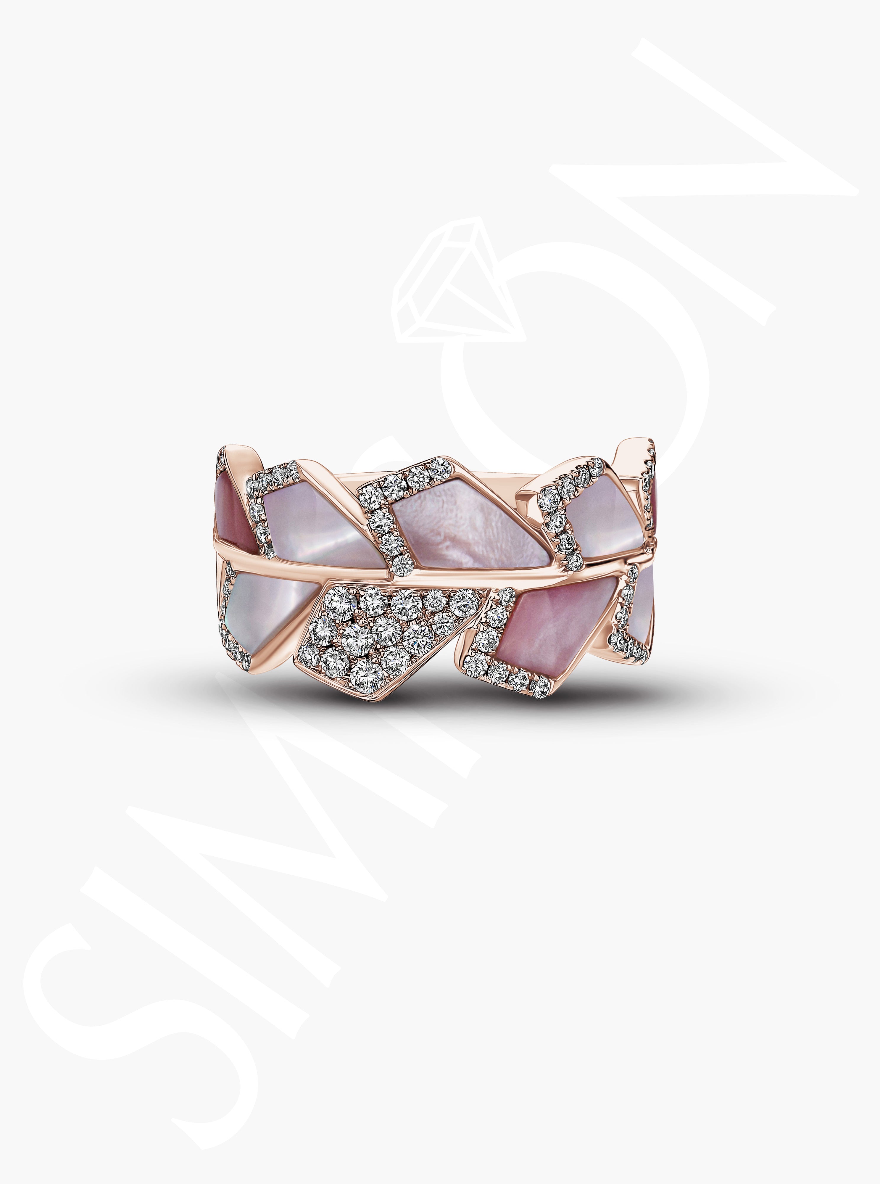Rose Mosaic Ring