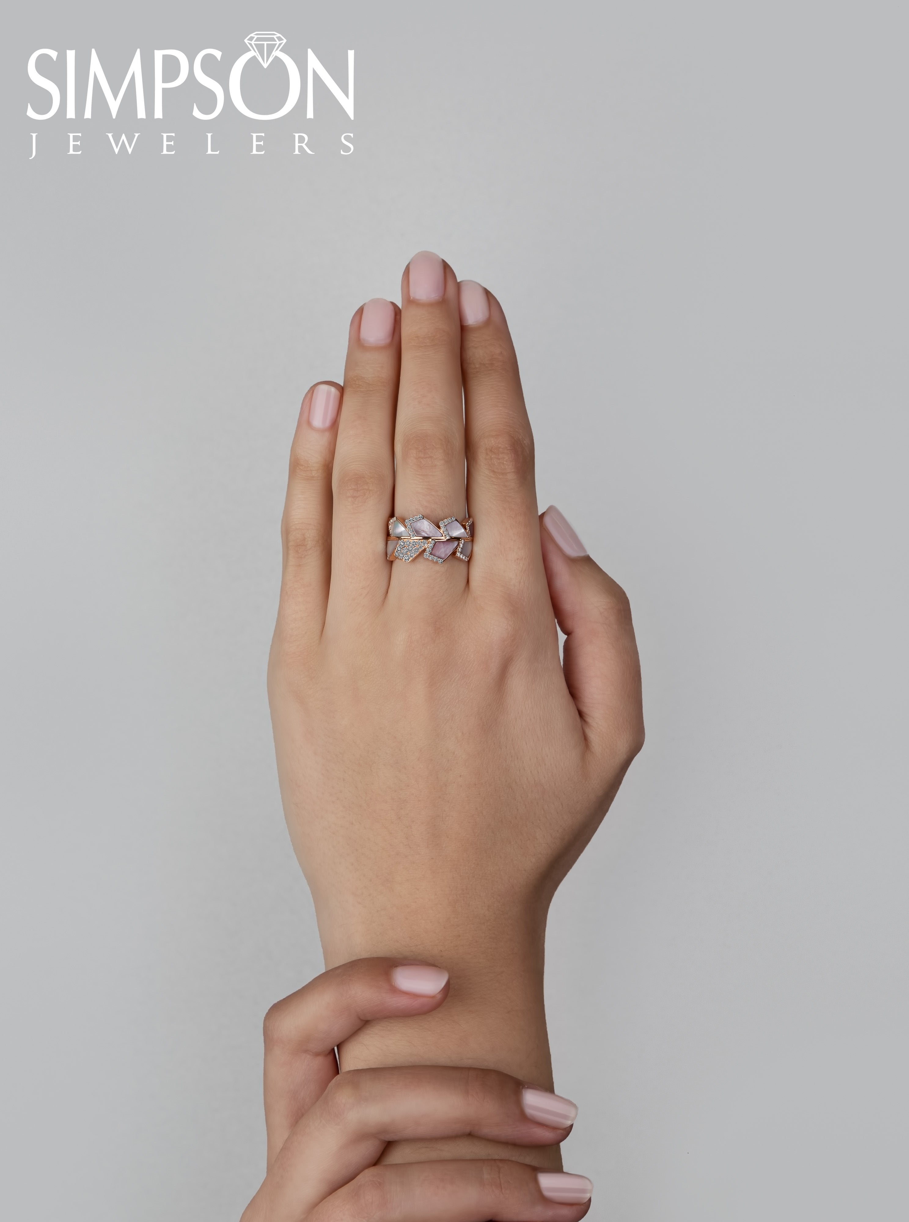 Rose Mosaic Ring