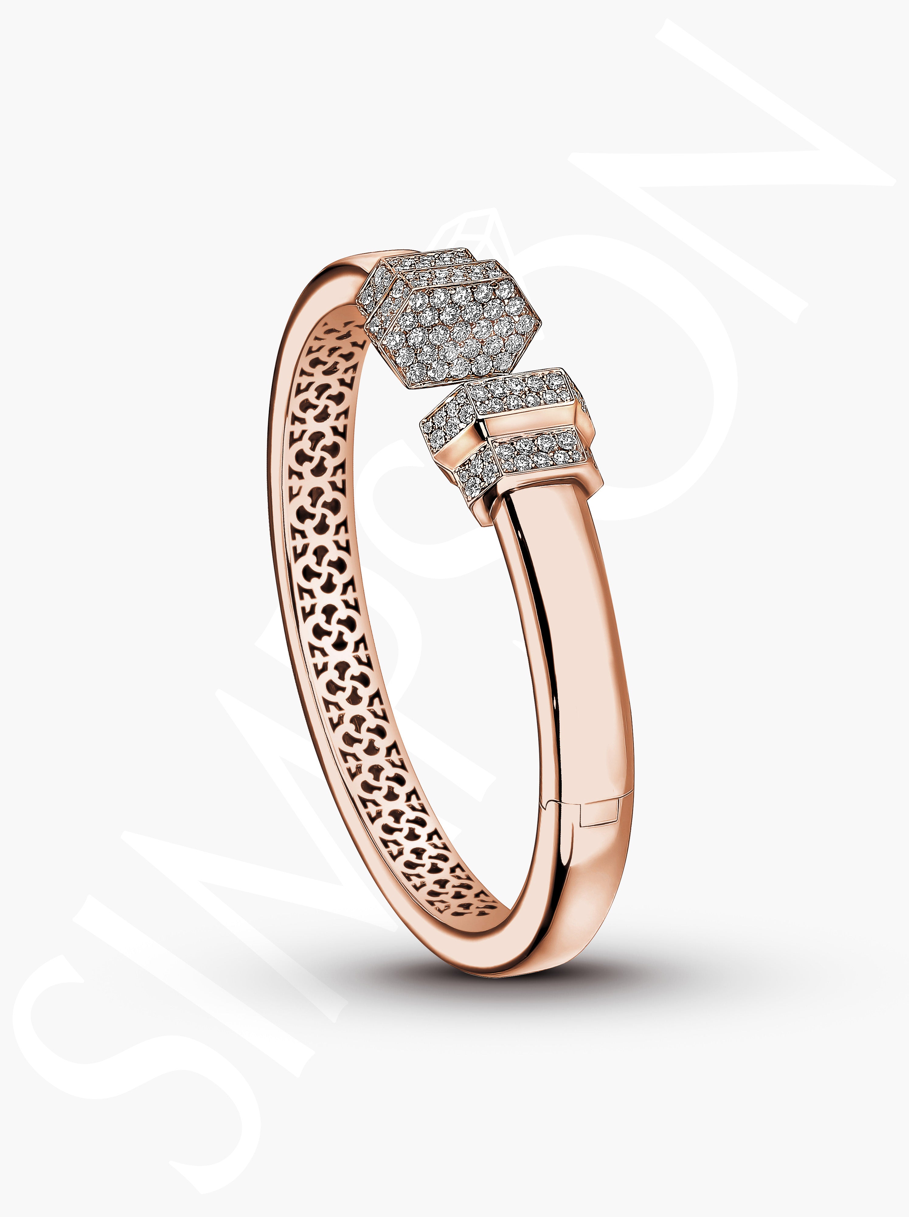 Diamond Accented Cuff Bangle