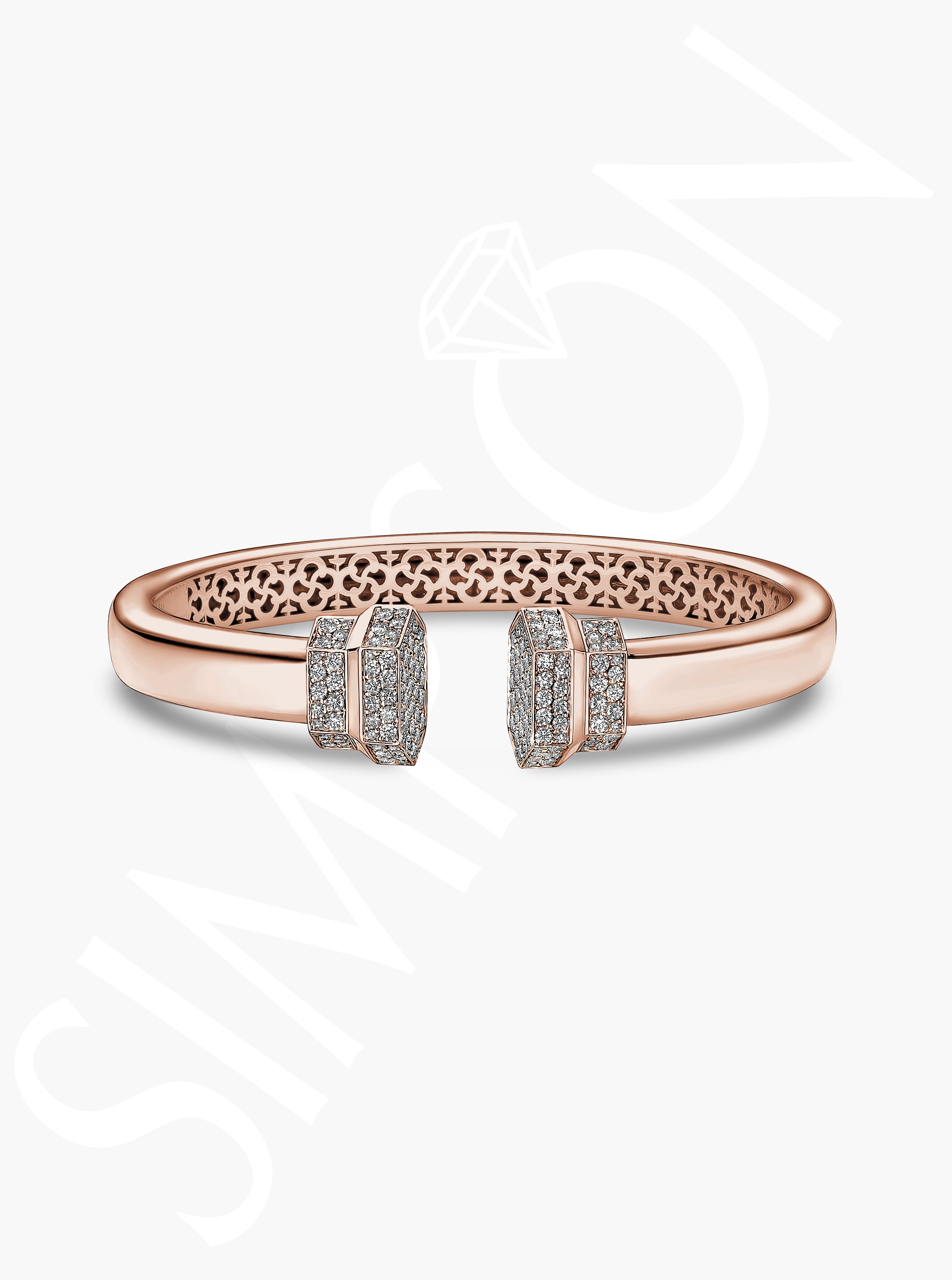 Diamond Accented Cuff Bangle