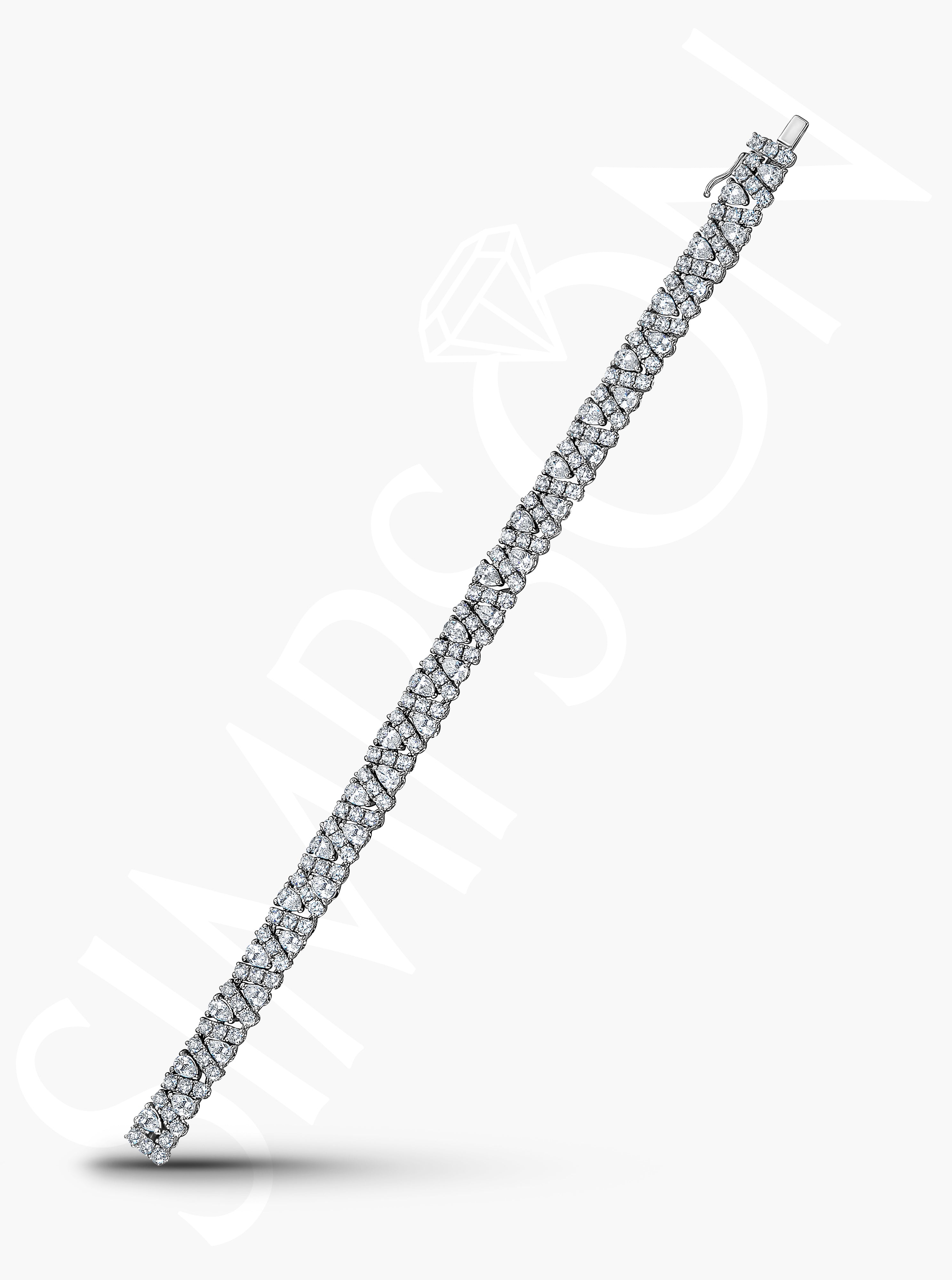 Luxurious Diamond Statement Bracelet