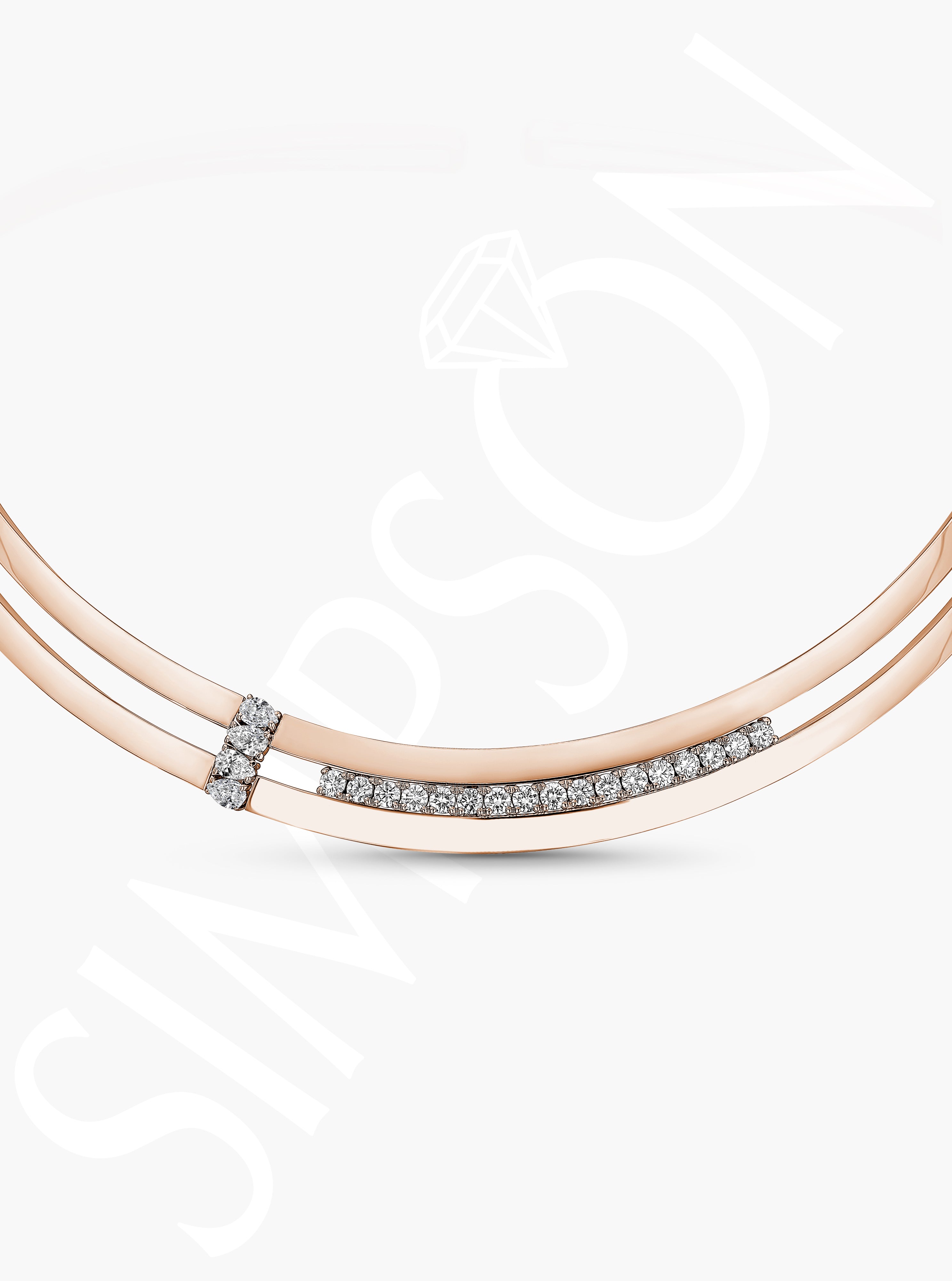 Double-Bar Diamond Choker
