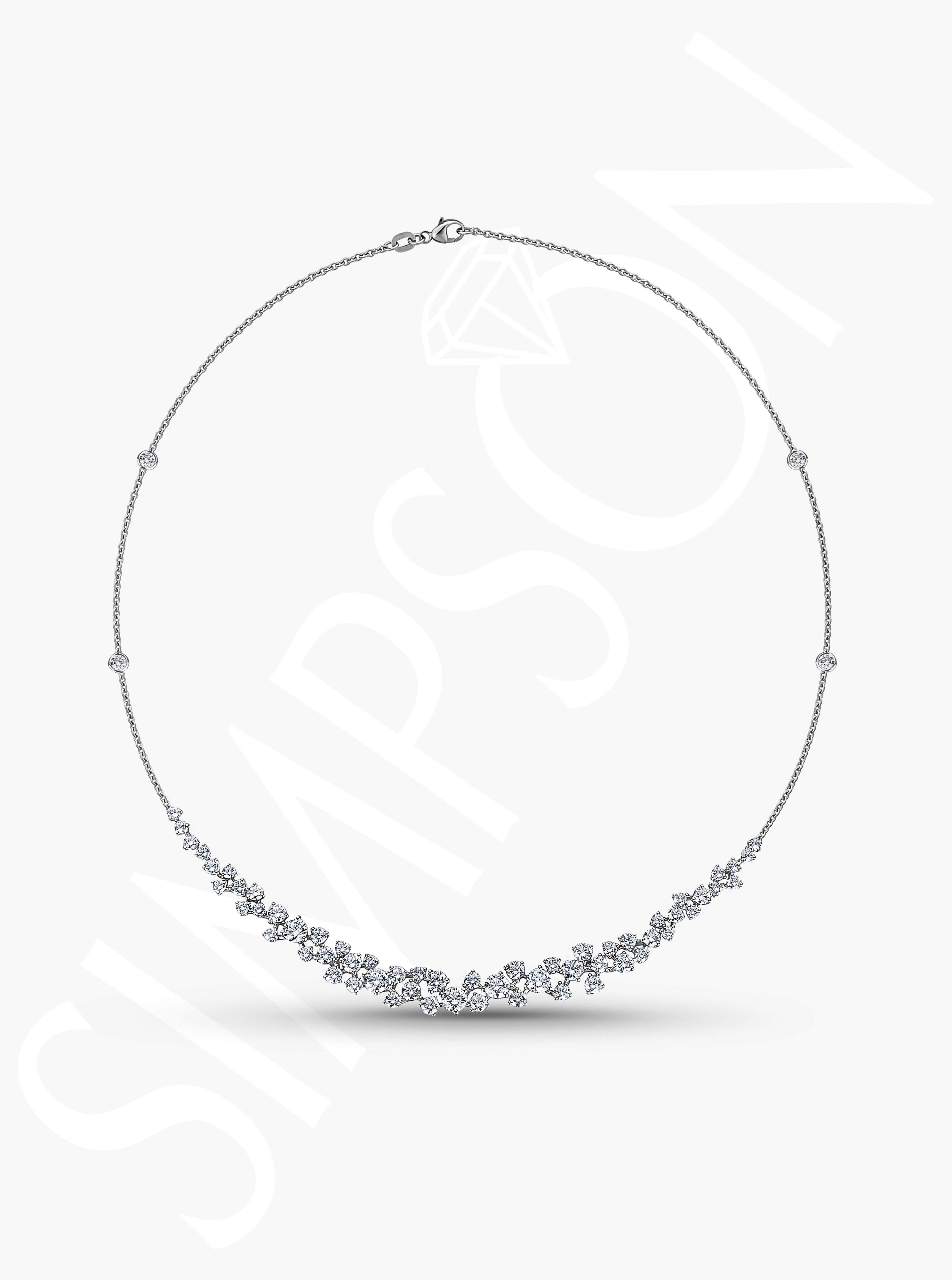 White Gold Diamond Necklace