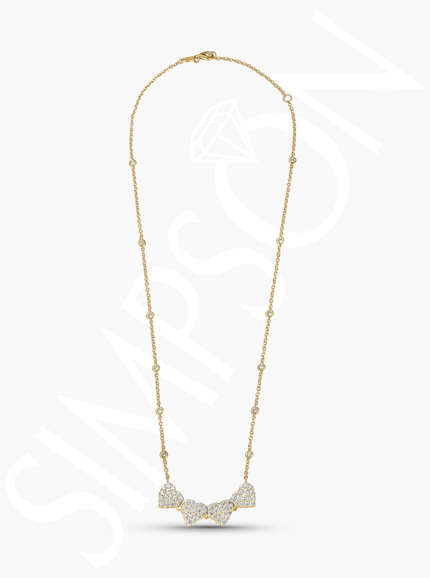 Convertible Diamond Heart Necklace
