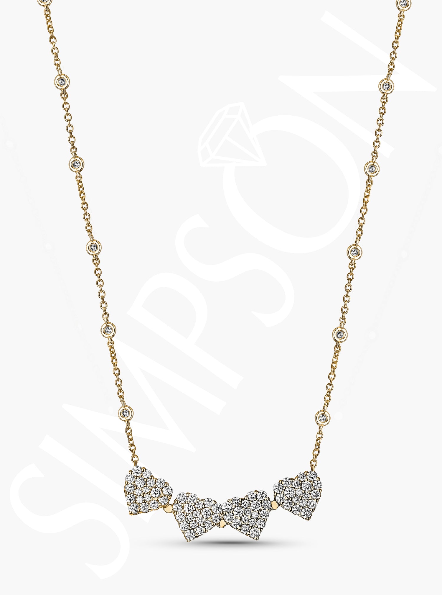 Convertible Diamond Heart Necklace