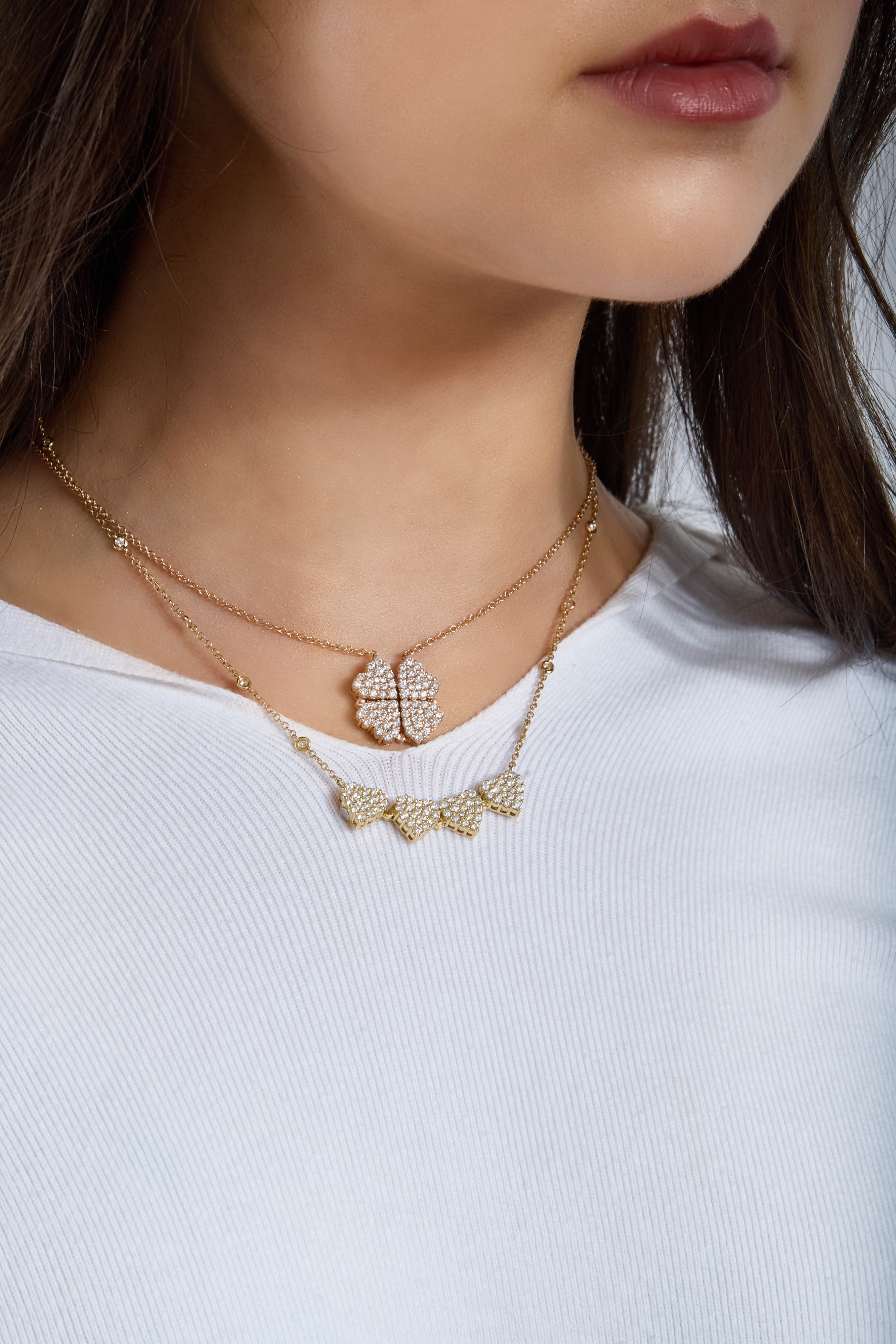 Convertible Diamond Heart Necklace