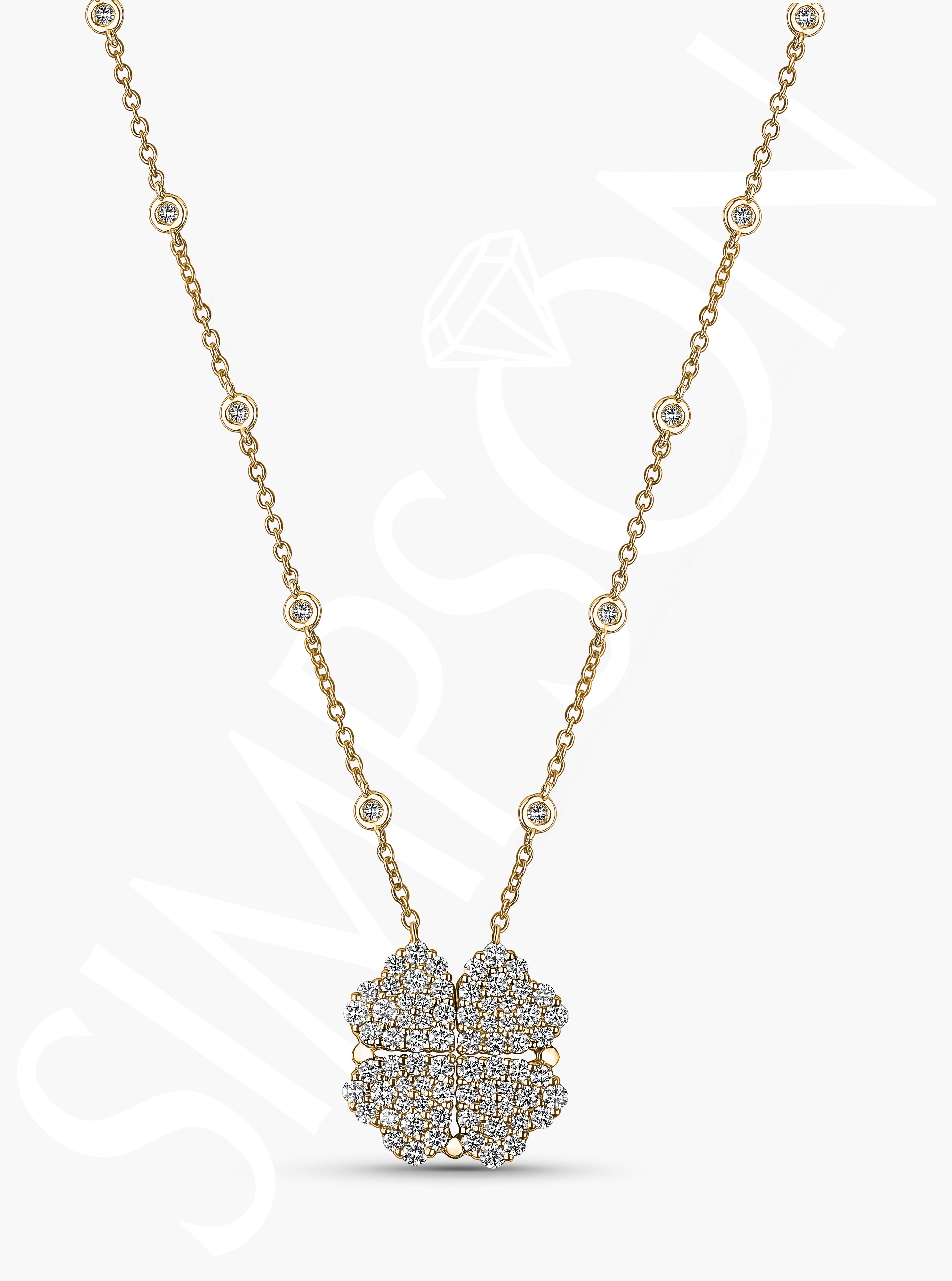 Convertible Diamond Heart Necklace