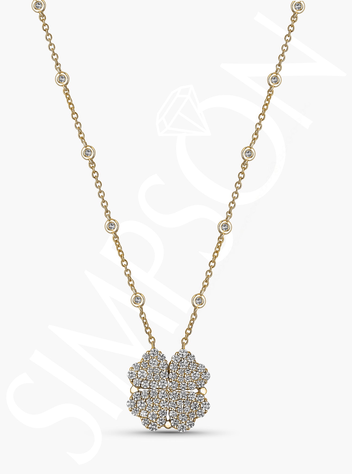 Convertible Diamond Heart Necklace