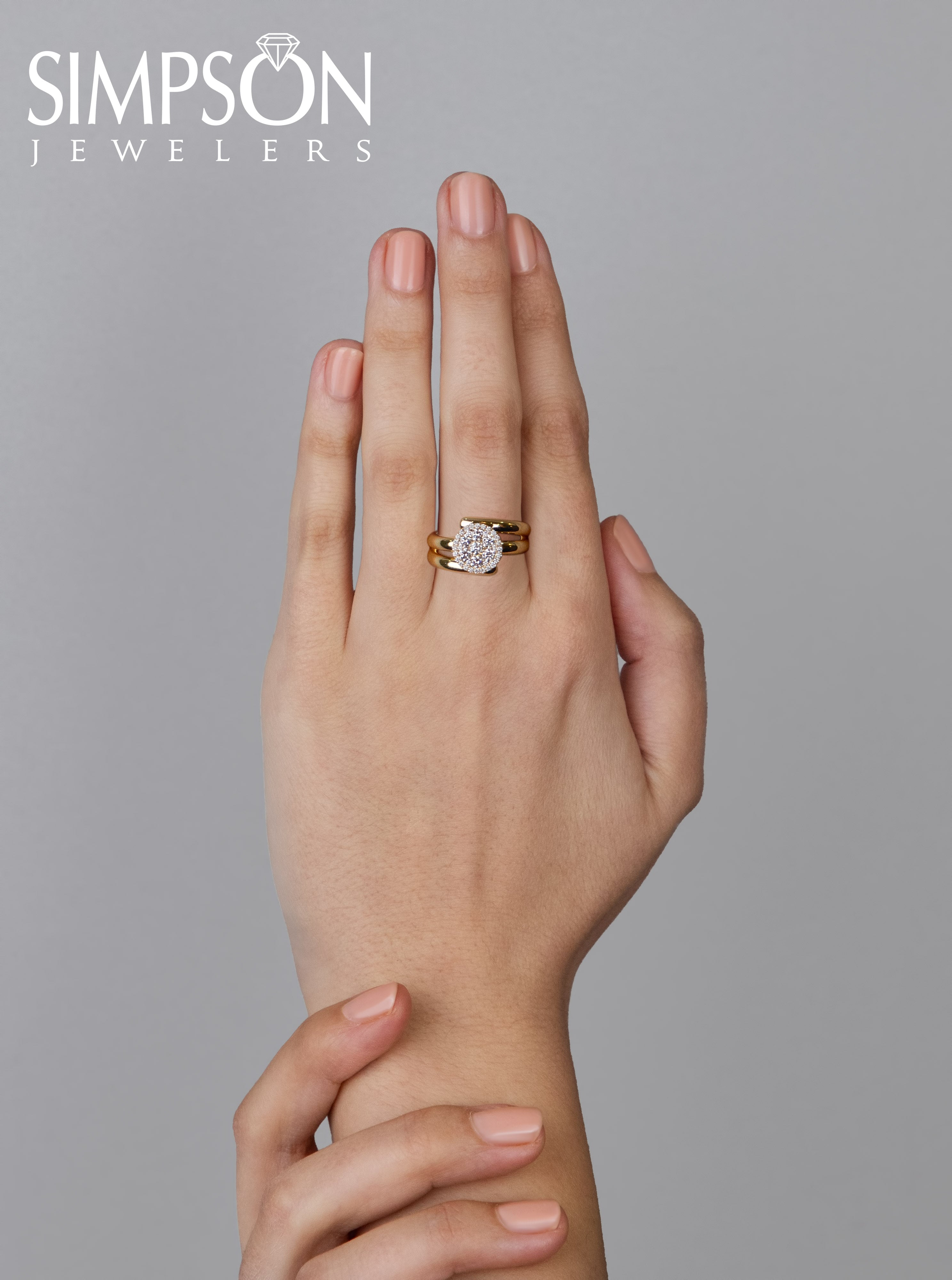 Diamond Cluster Halo Ring