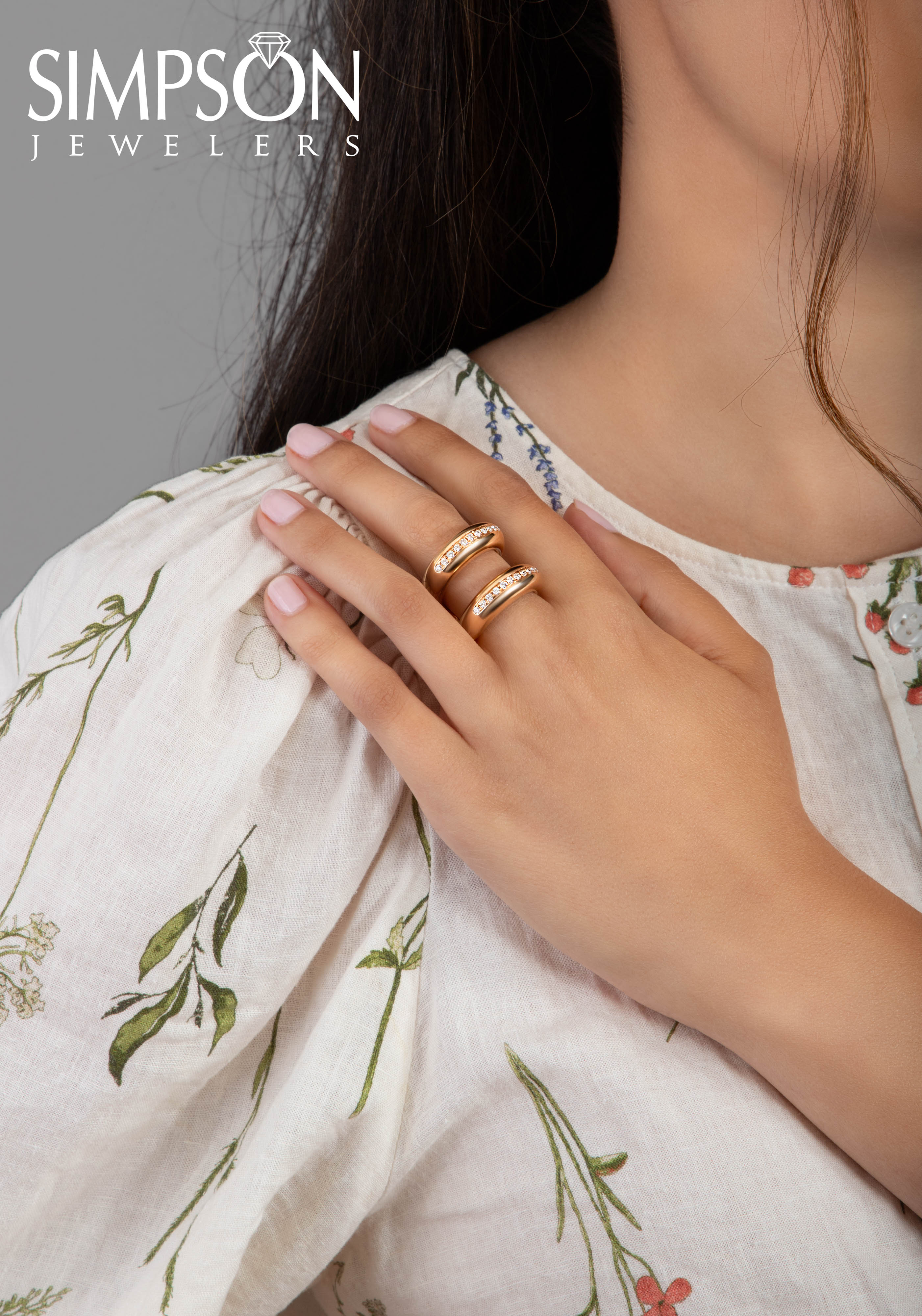 Dual Band Diamond Ring