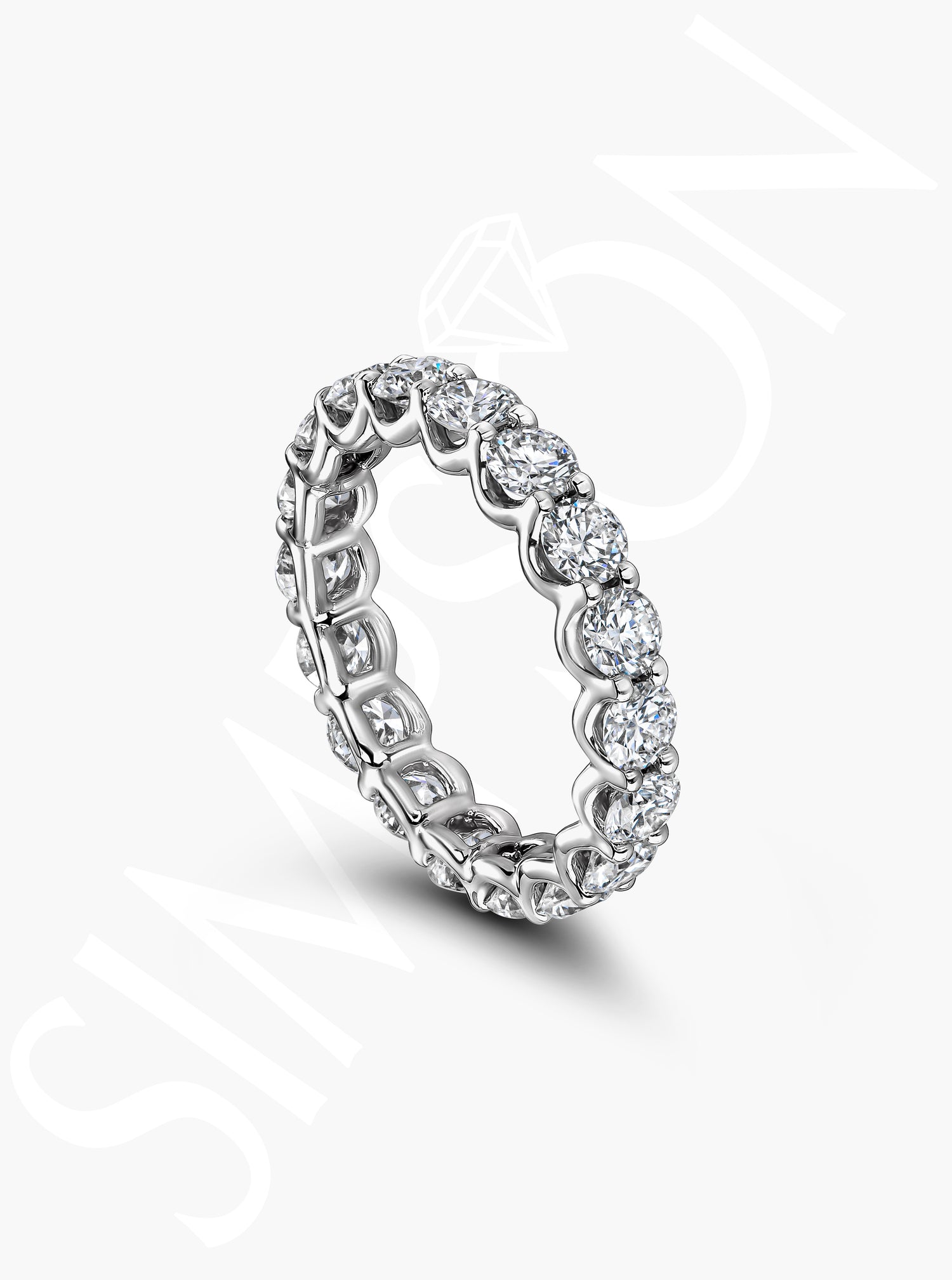 White Gold Diamond Eternity Band