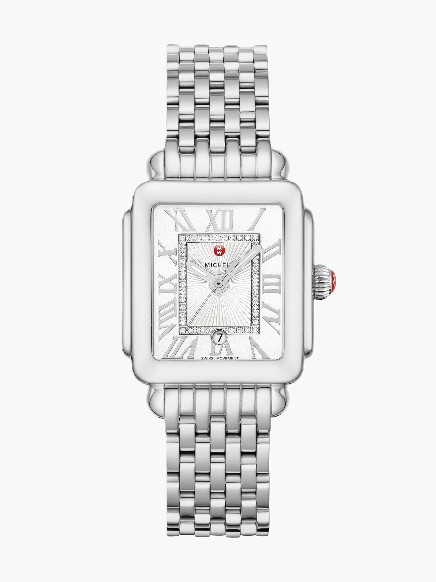 Deco Madison Mid Stainless Steel Diamond Dial Watch