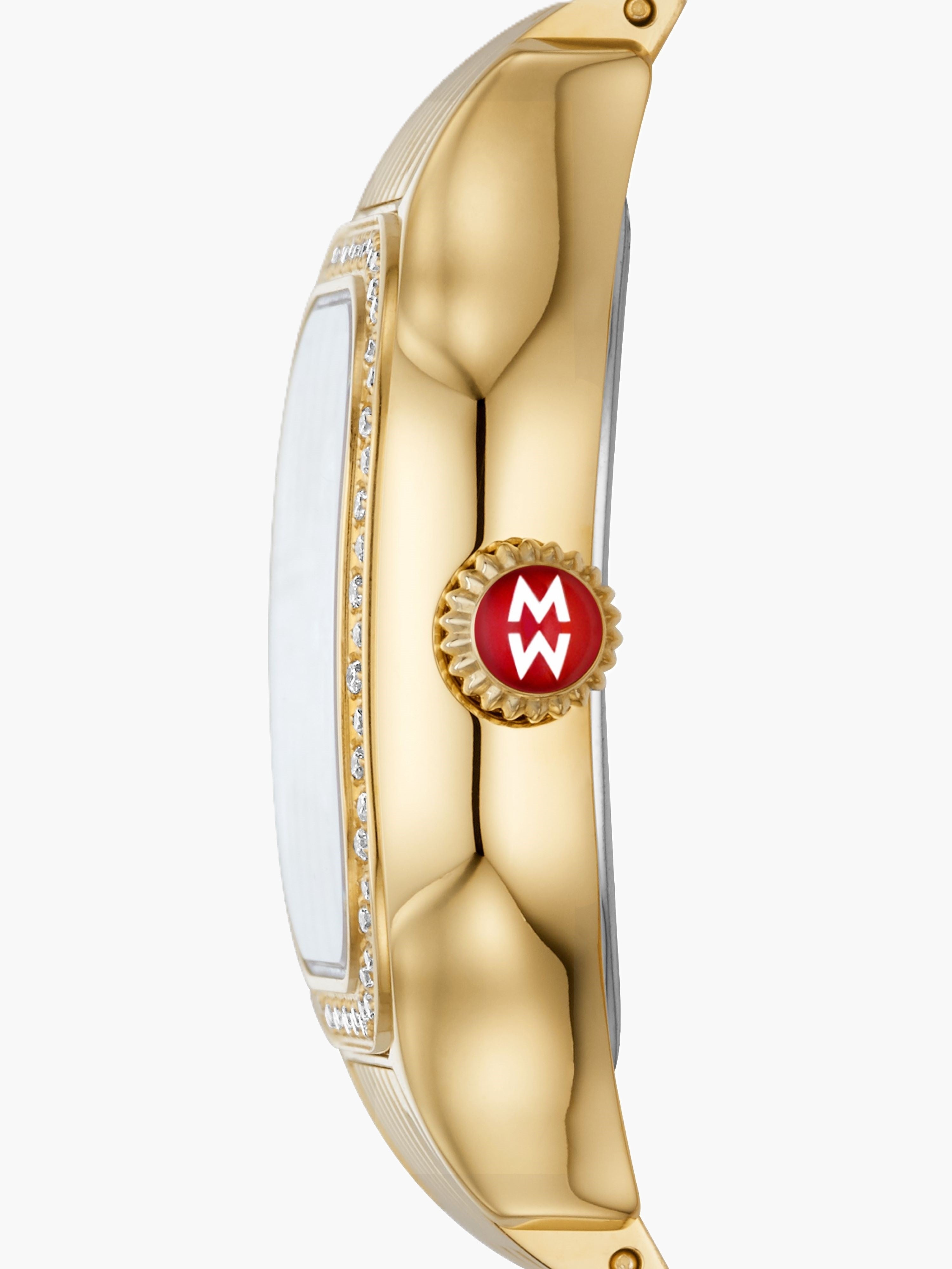 Meggie Gold Diamond Stainless Steel Watch
