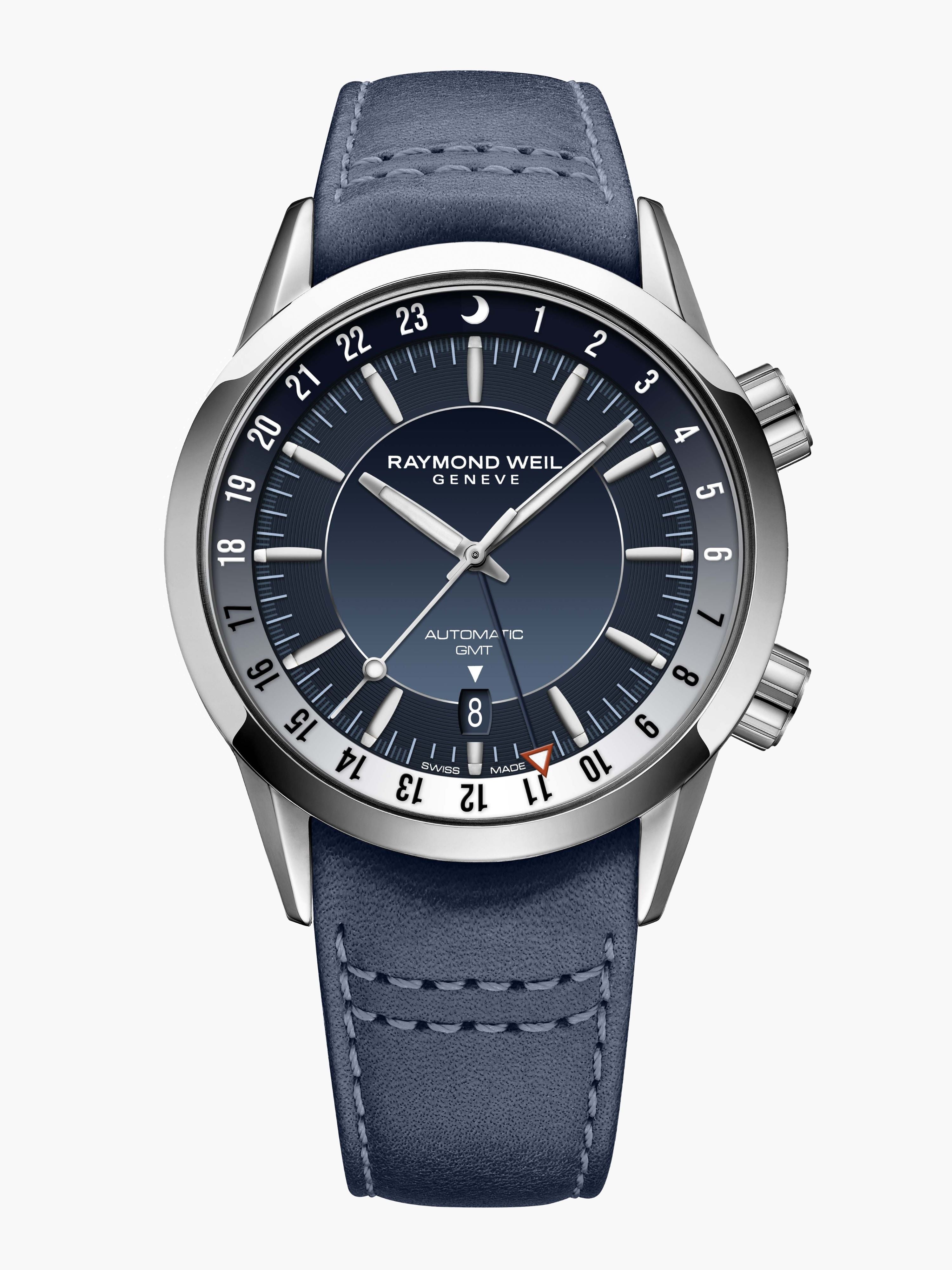 Freelancer Men's Blue Dial Mechanical with Automatic Winding with GMT Function