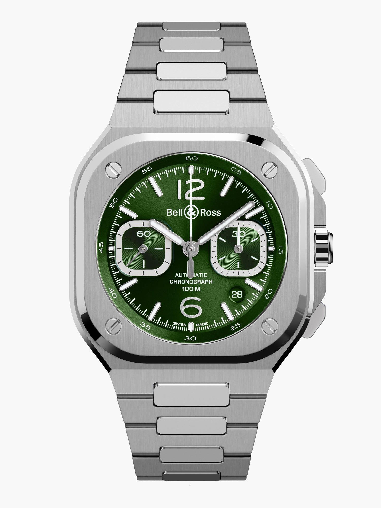 BR 05 CHRONO GREEN STEEL