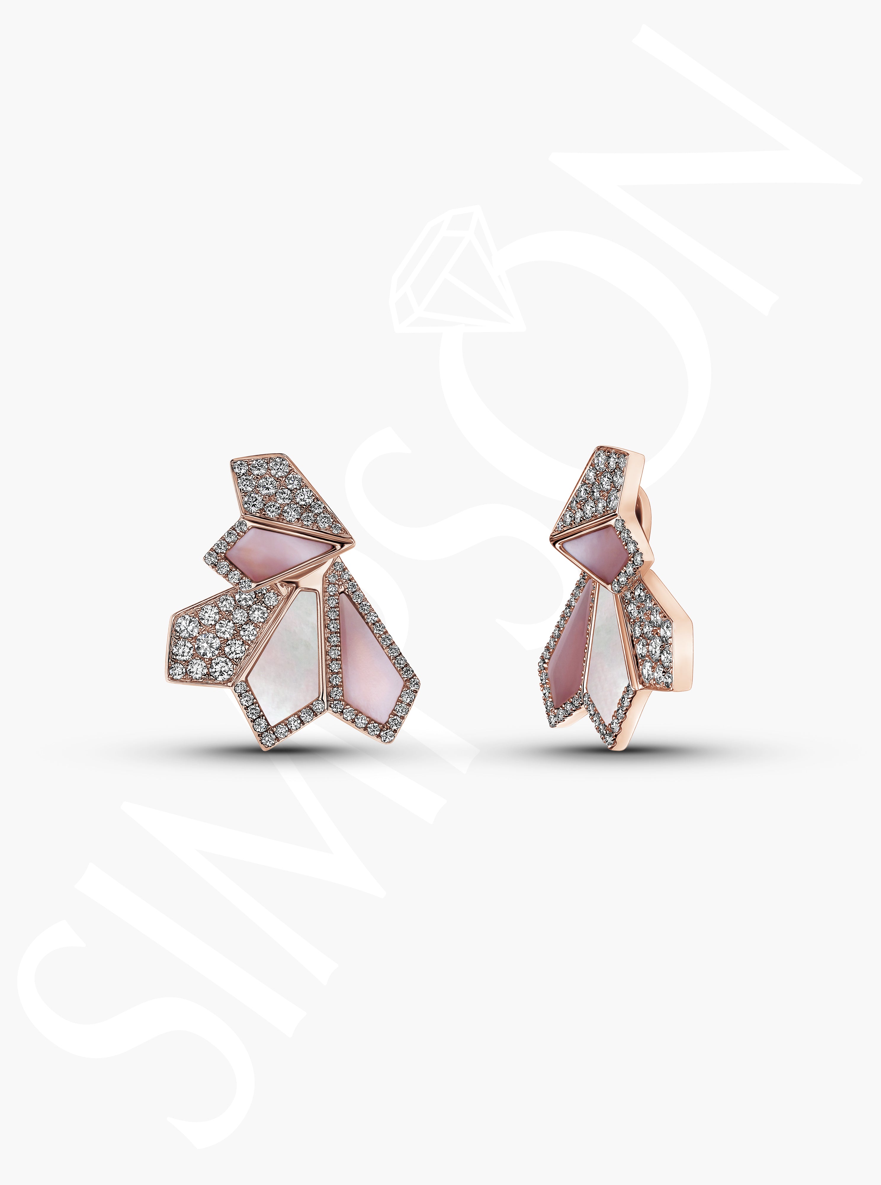 Geometric Mother-of-Pearl Earrings