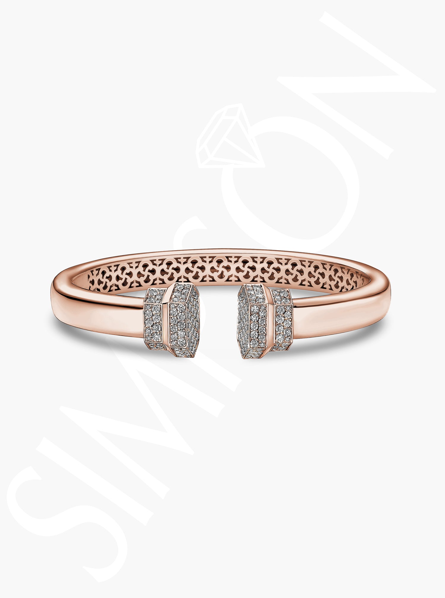 Diamond Accented Cuff Bangle