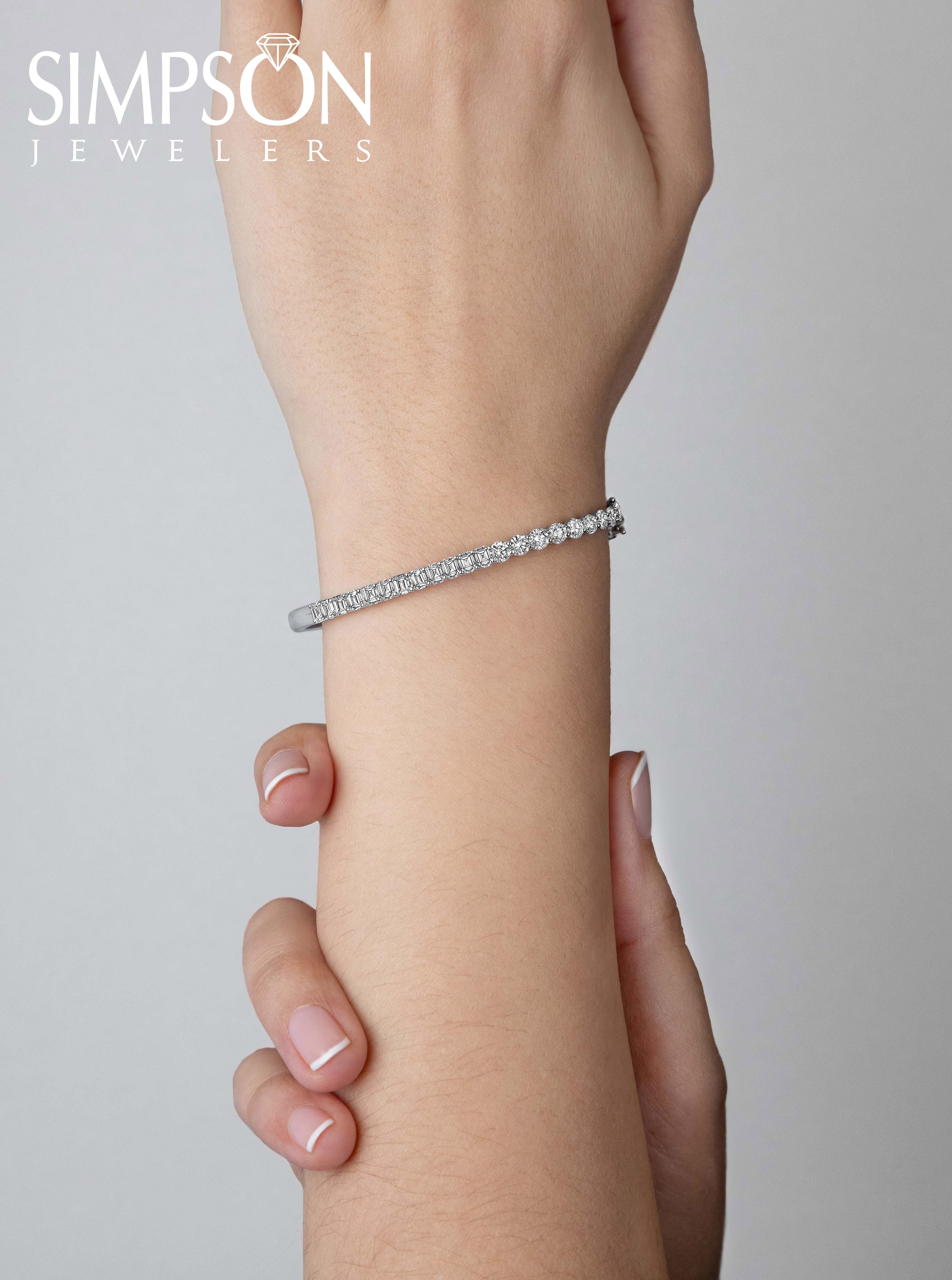 Elegant Diamond Bangle