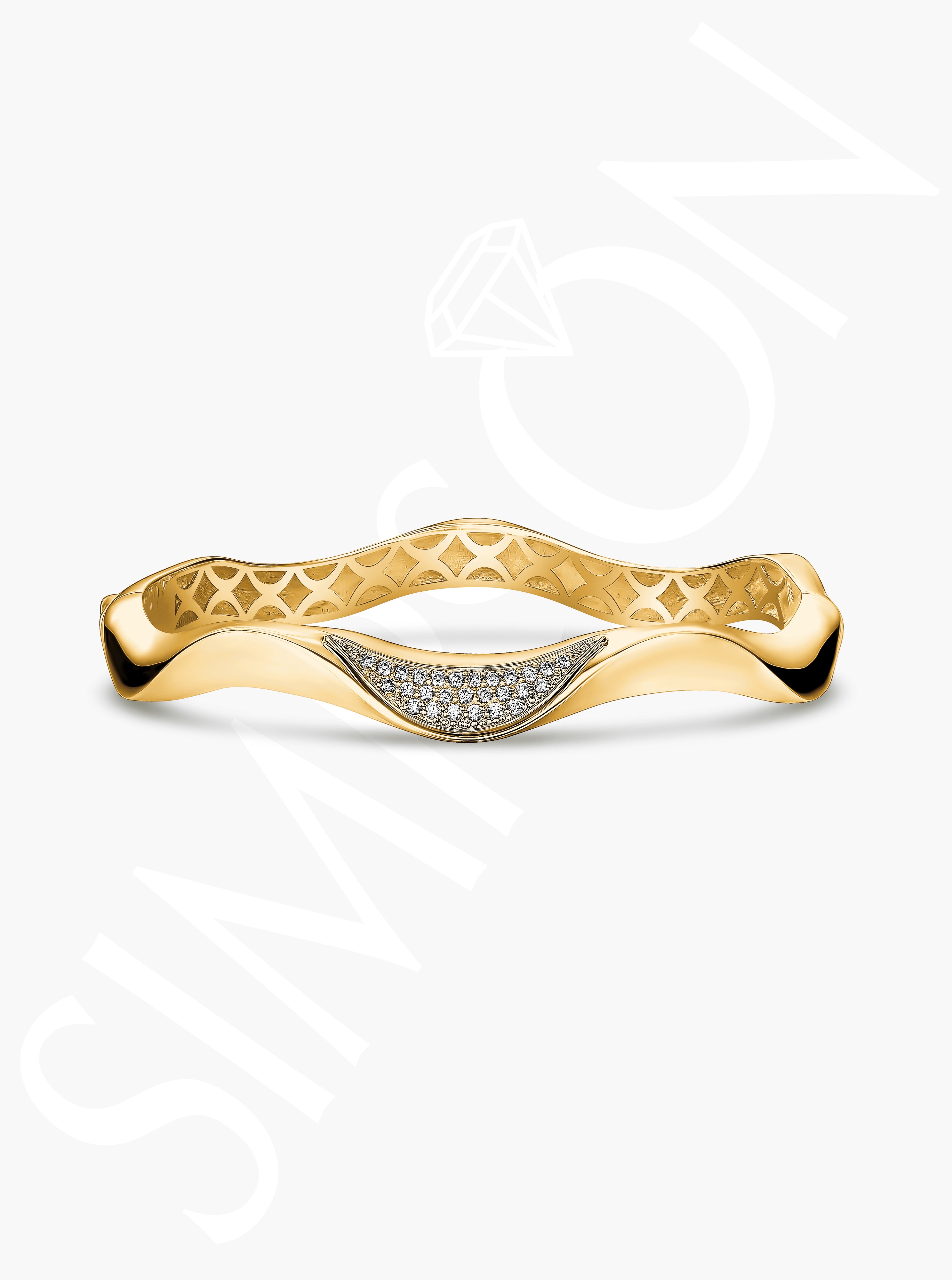Diamond Wave Bangle