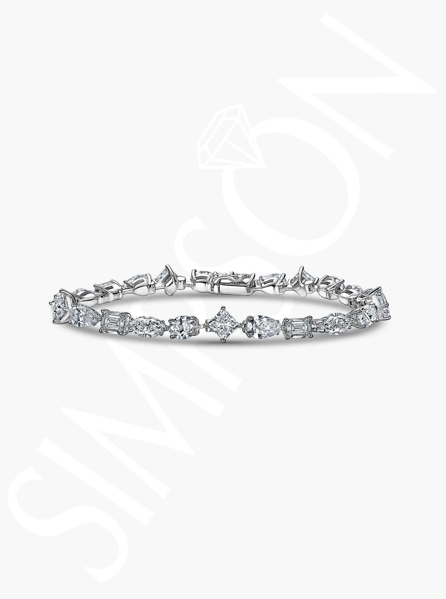 Fancy Cut Diamond Bracelet