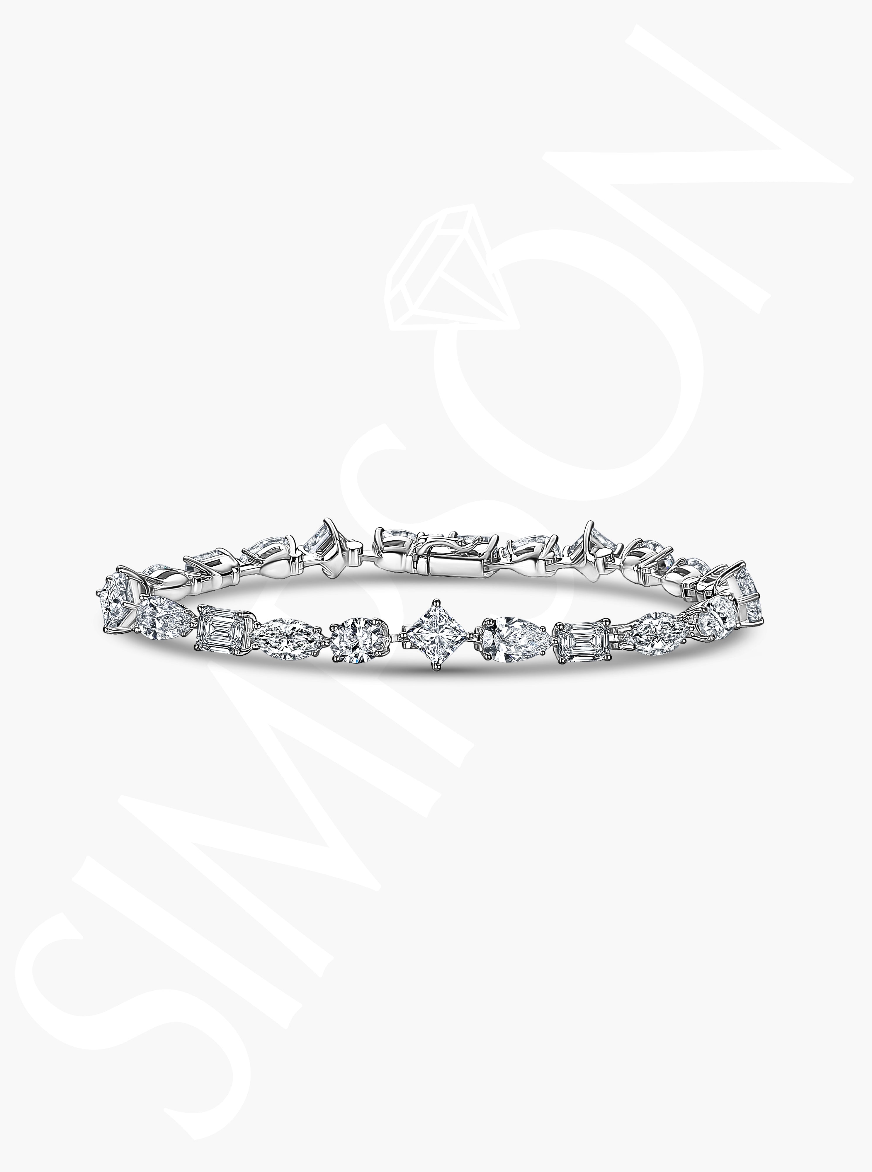 Fancy Cut Diamond Bracelet