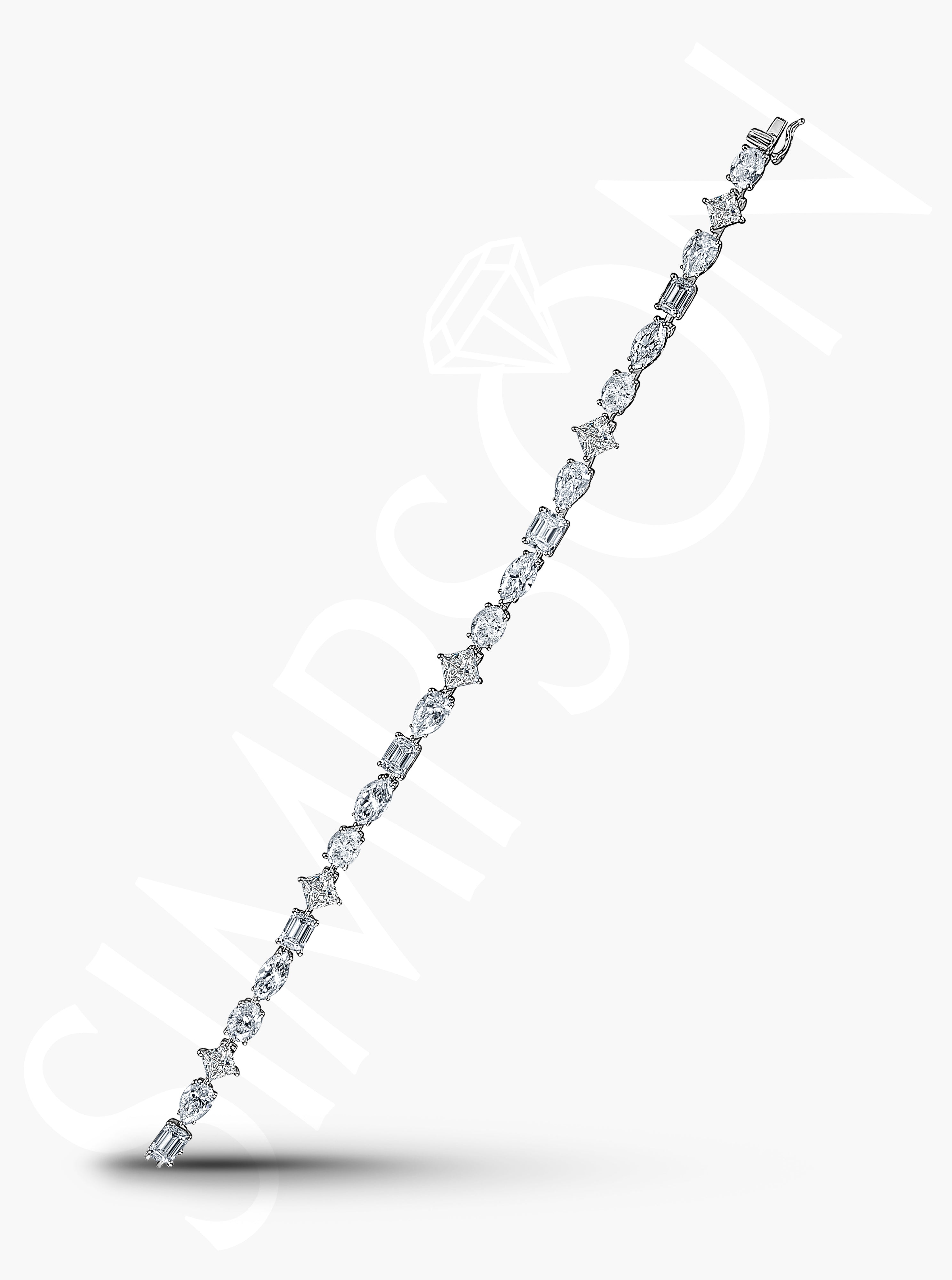 Fancy Cut Diamond Bracelet