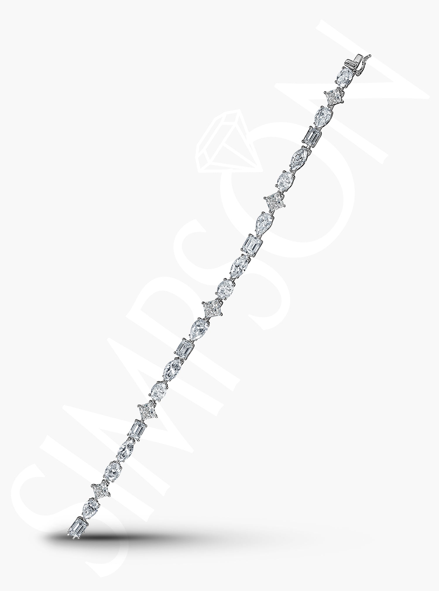 Fancy Cut Diamond Bracelet