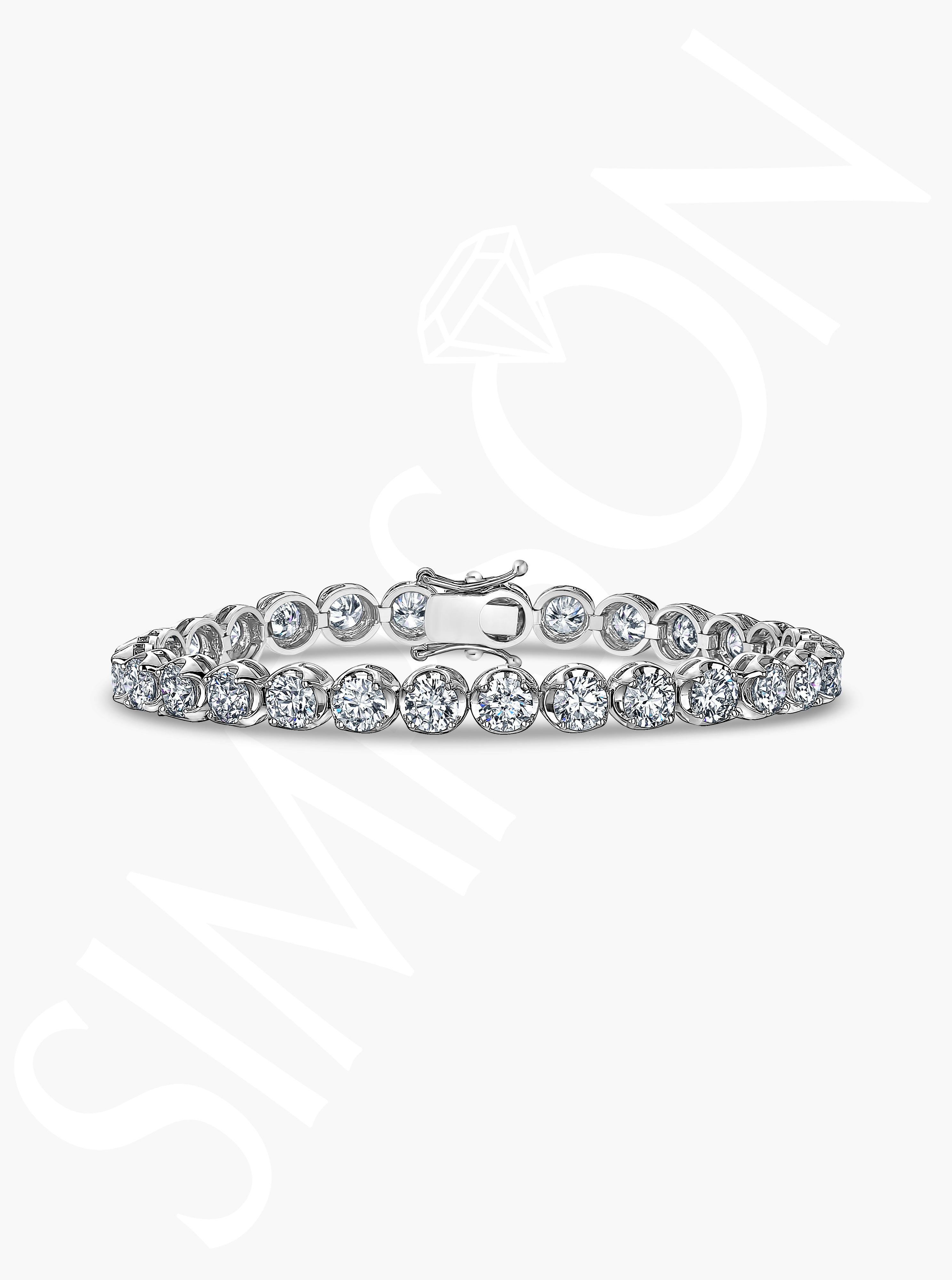 Round Diamond Tennis Bracelet