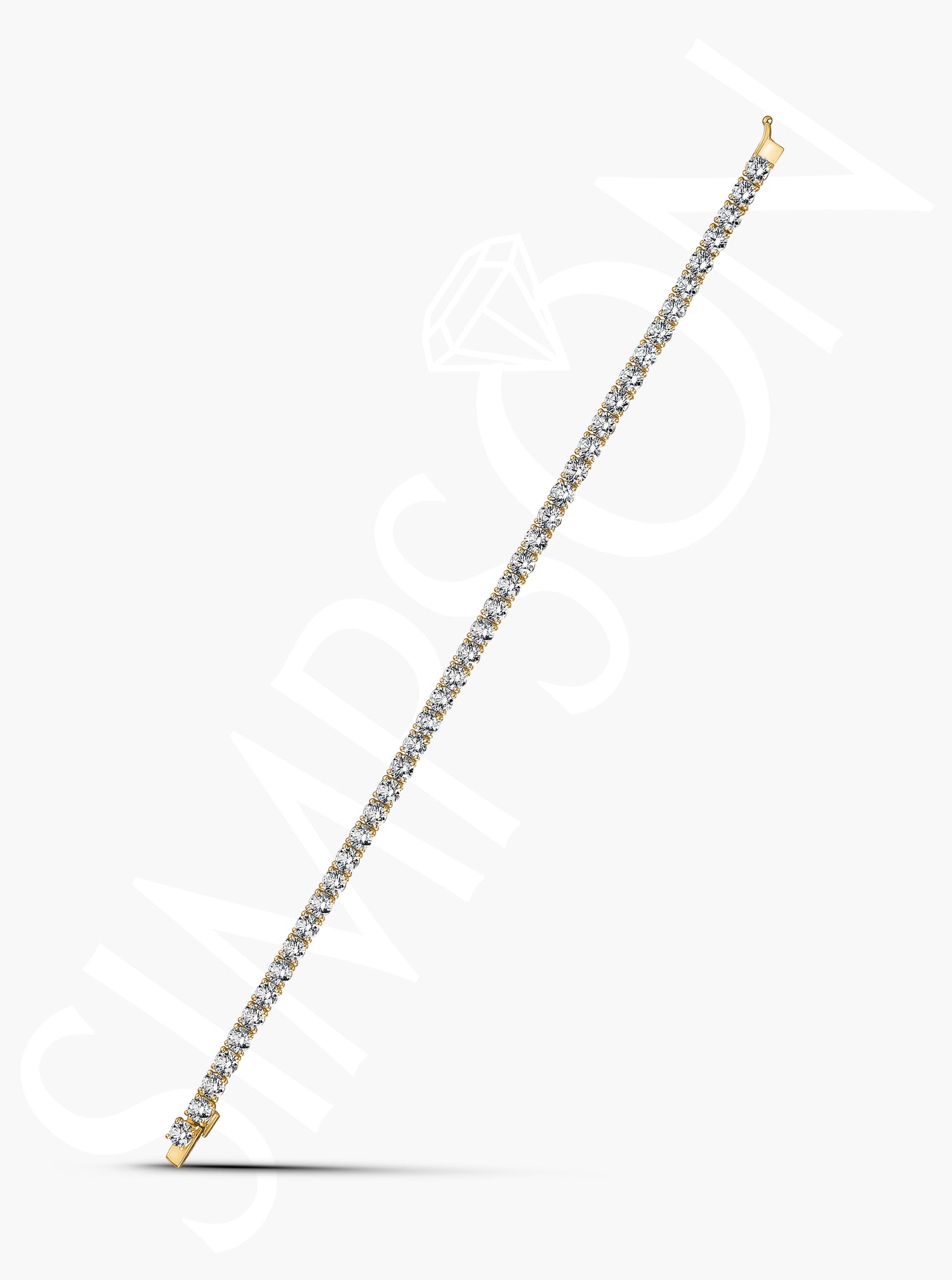 Yellow Gold Tennis Bracelet