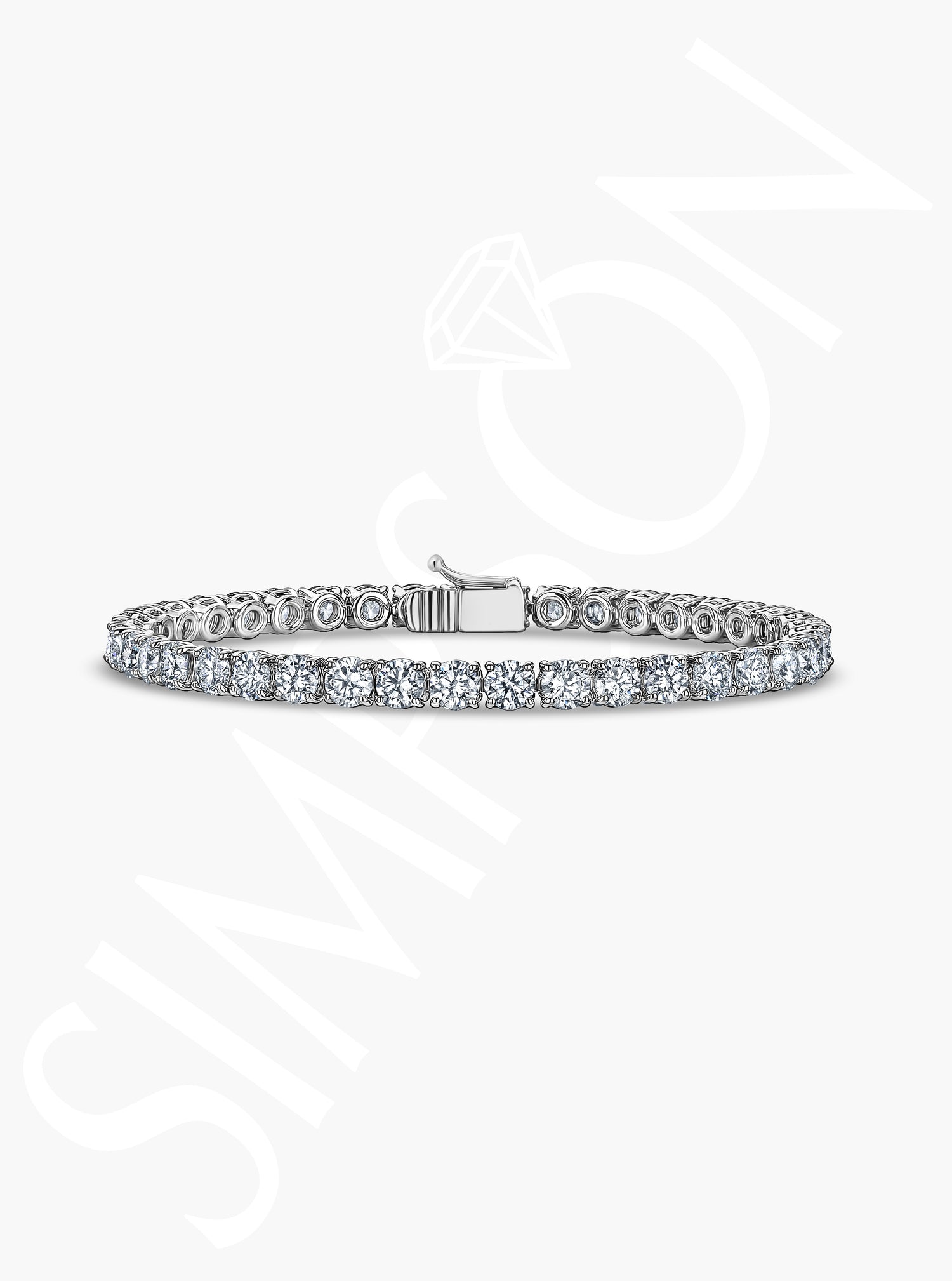 White Gold Tennis Bracelet