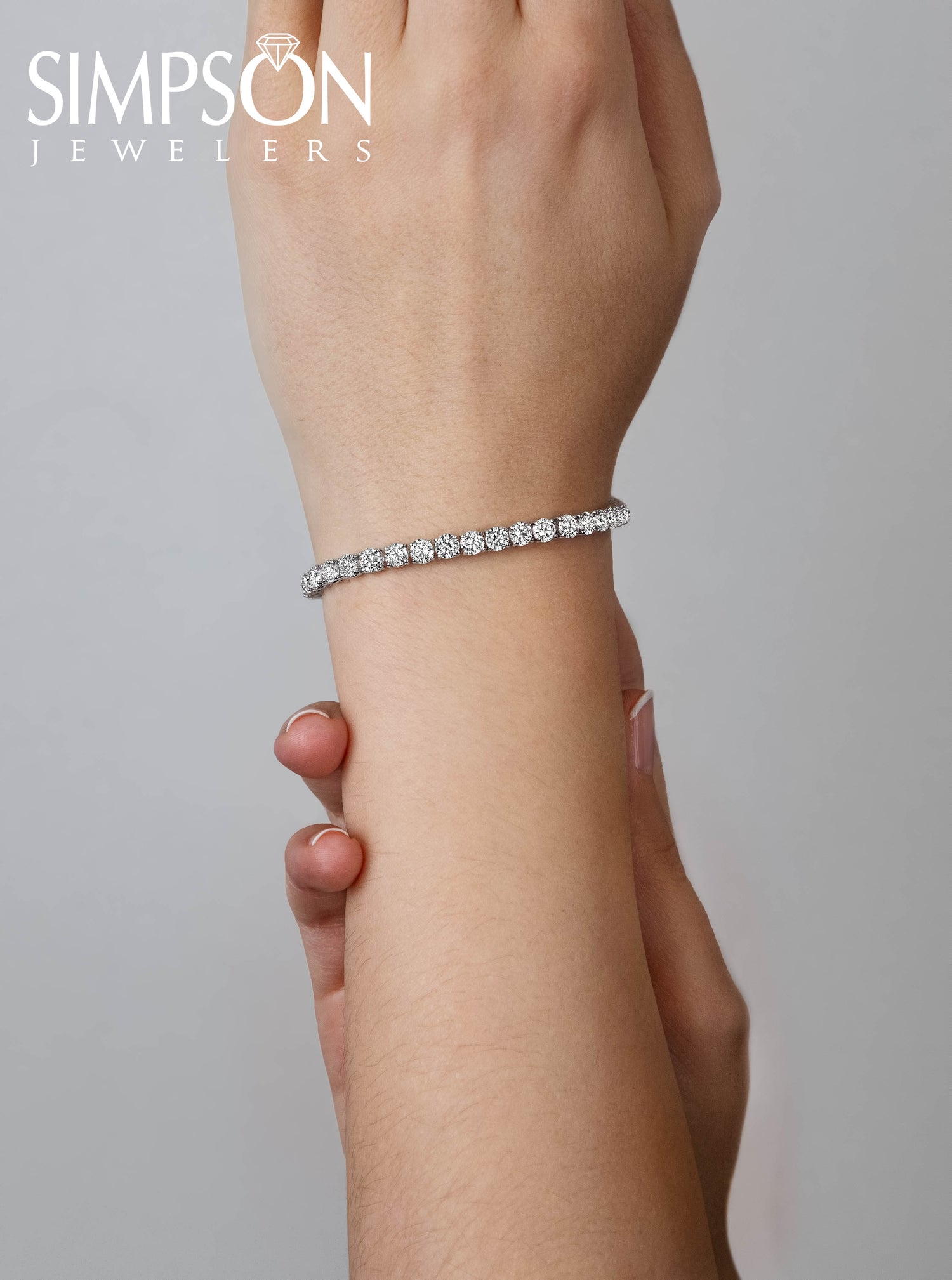 White Gold Tennis Bracelet