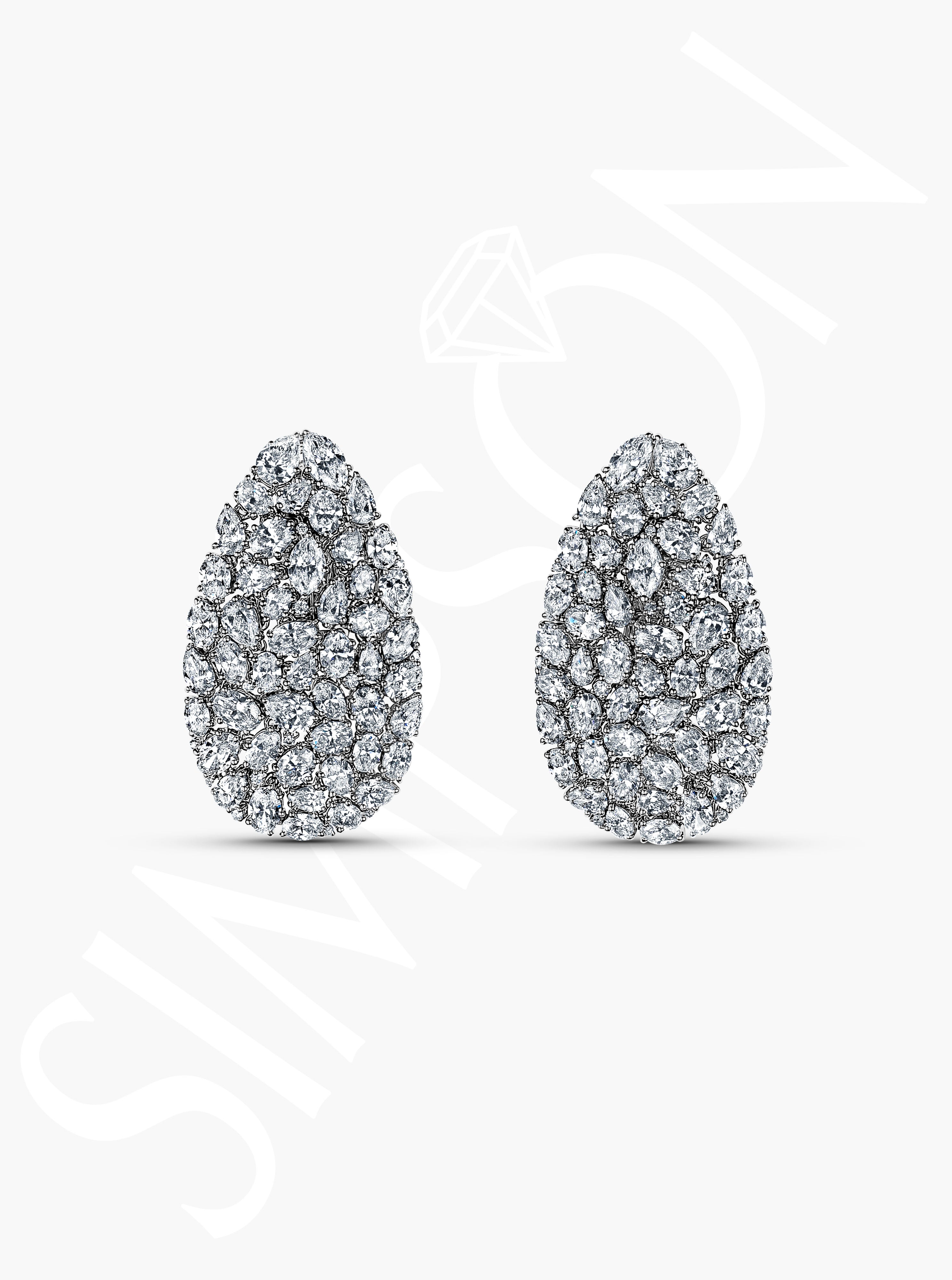 Diamond Teardrop Earrings