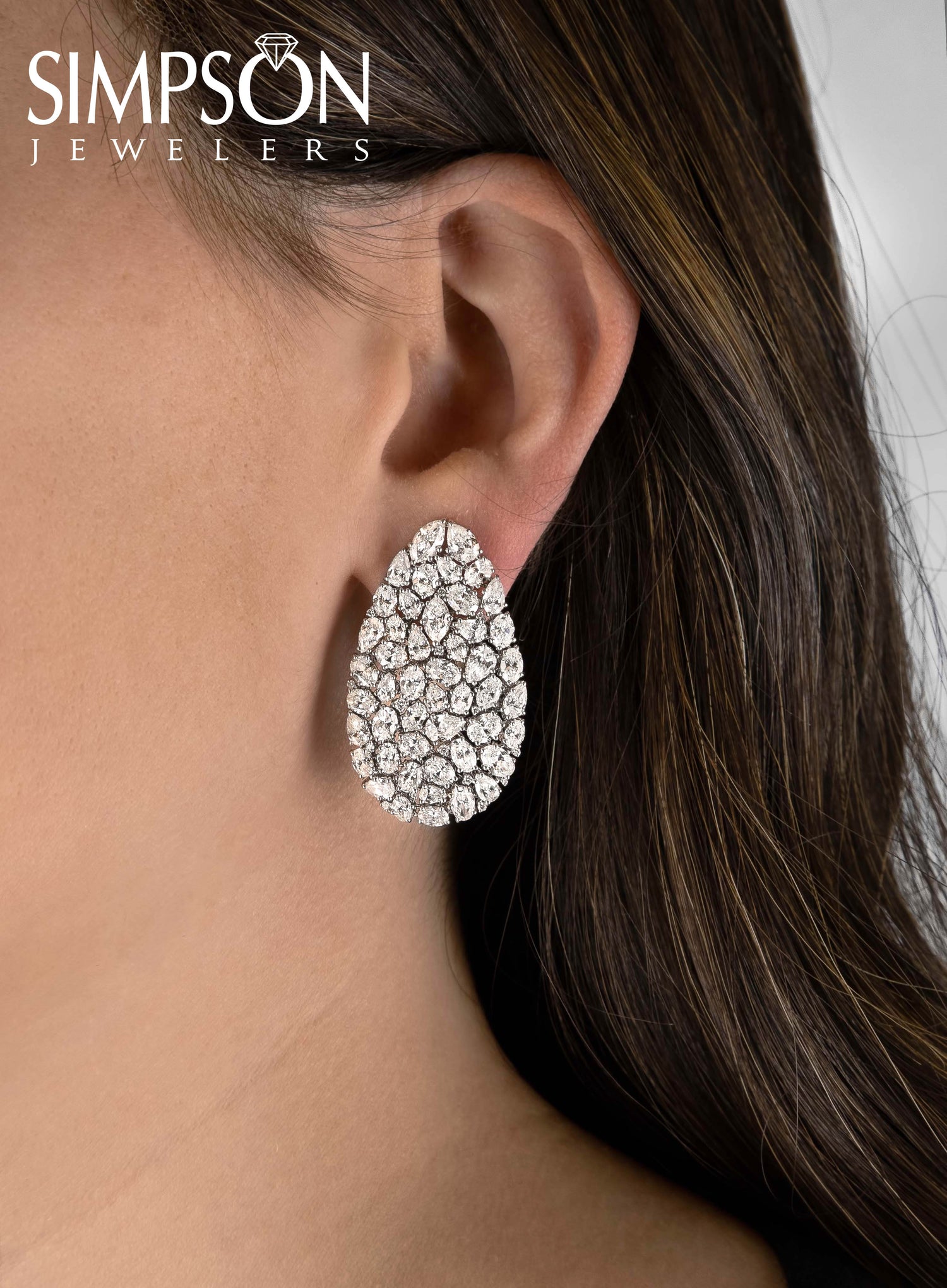 Diamond Teardrop Earrings