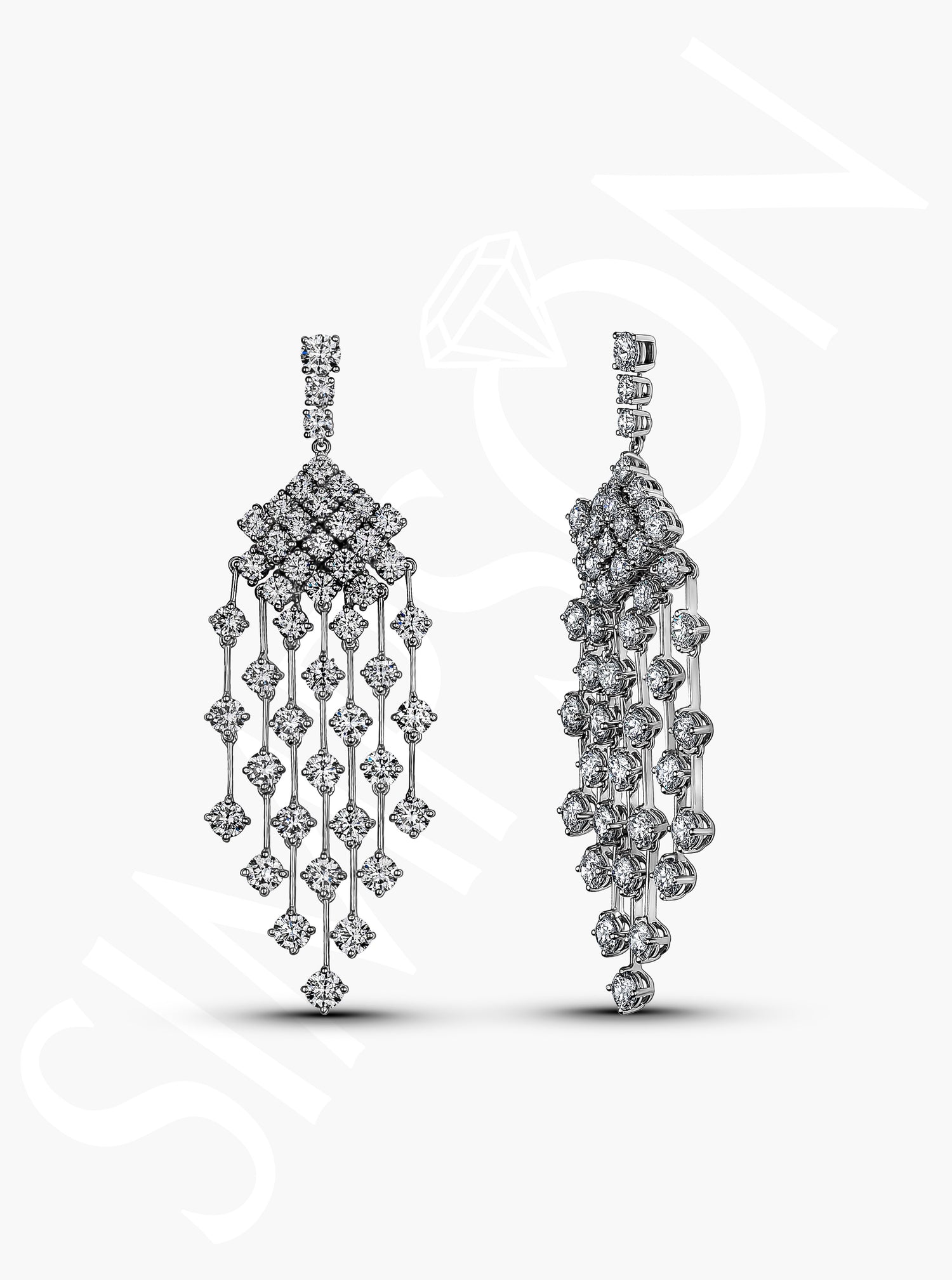 Diamond Chandelier Earrings