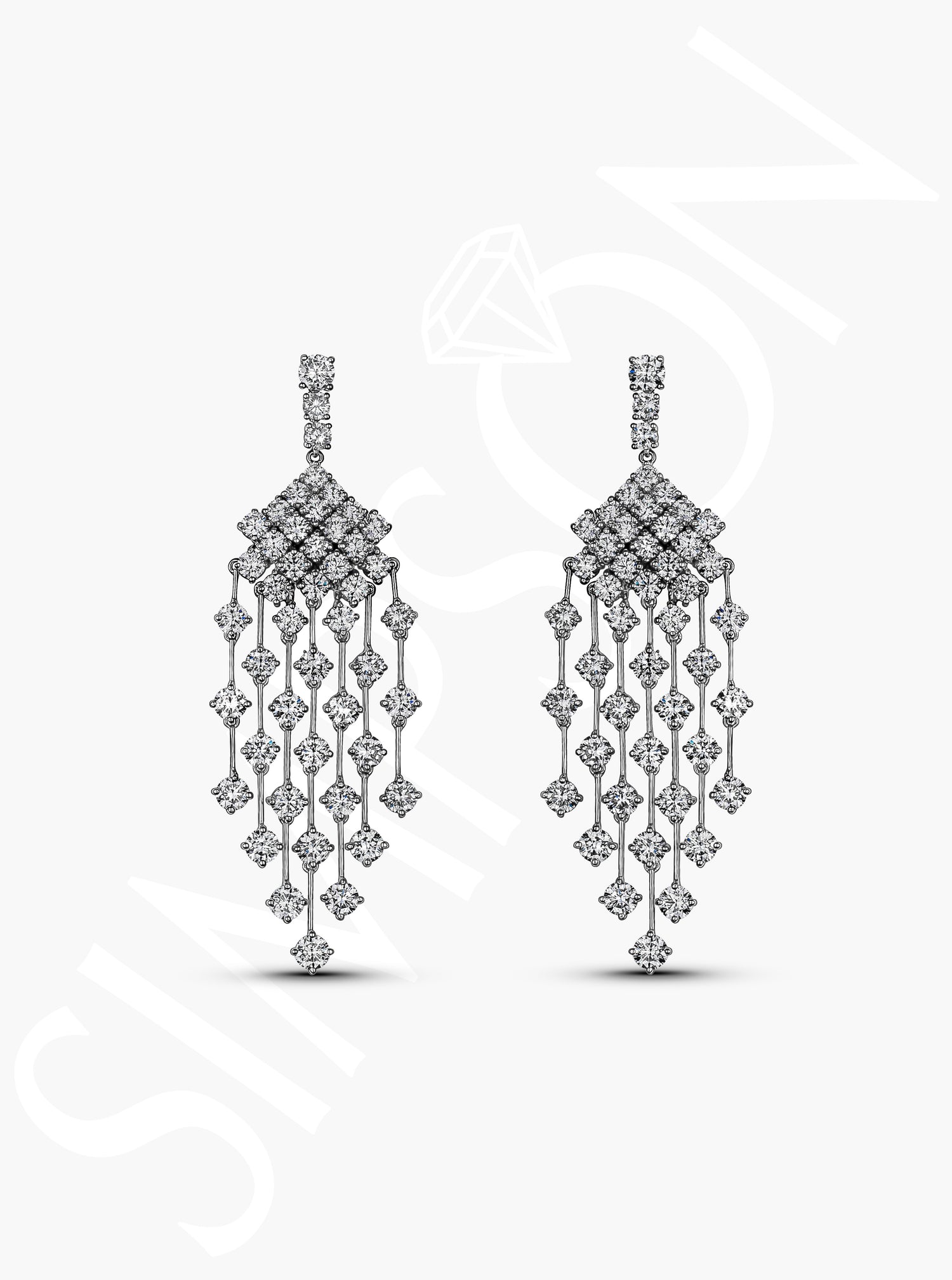 Diamond Chandelier Earrings