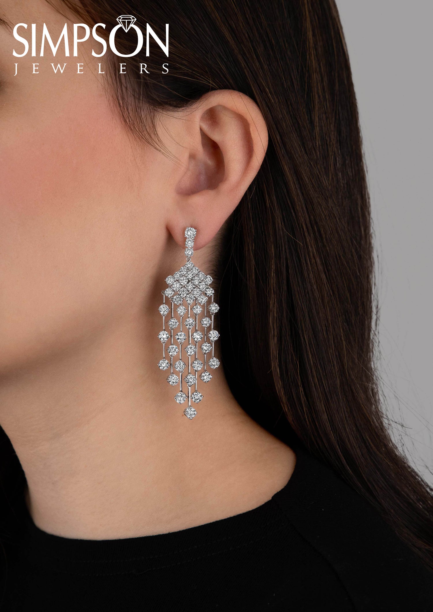 Diamond Chandelier Earrings