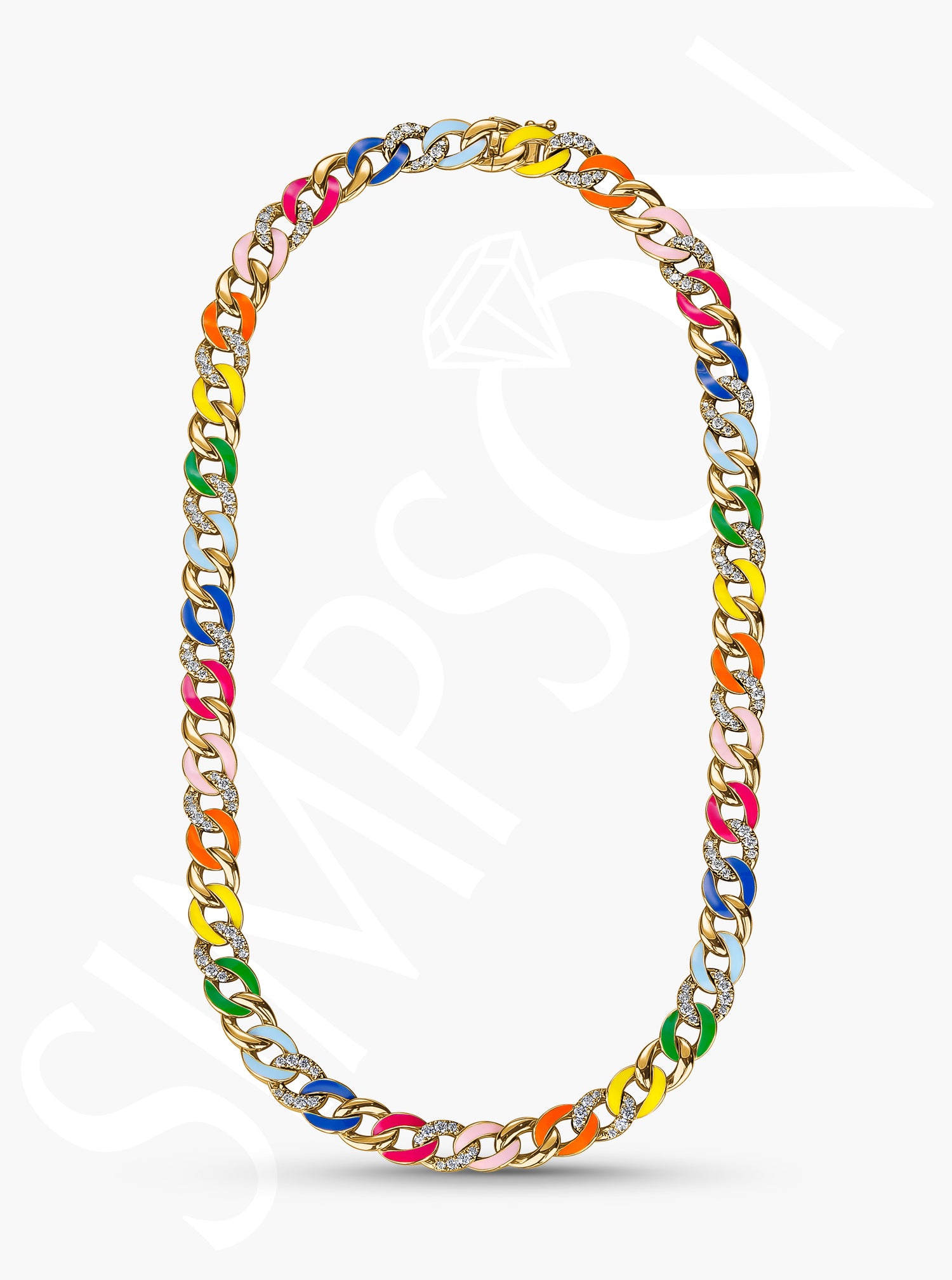 Rainbow Chain Necklace