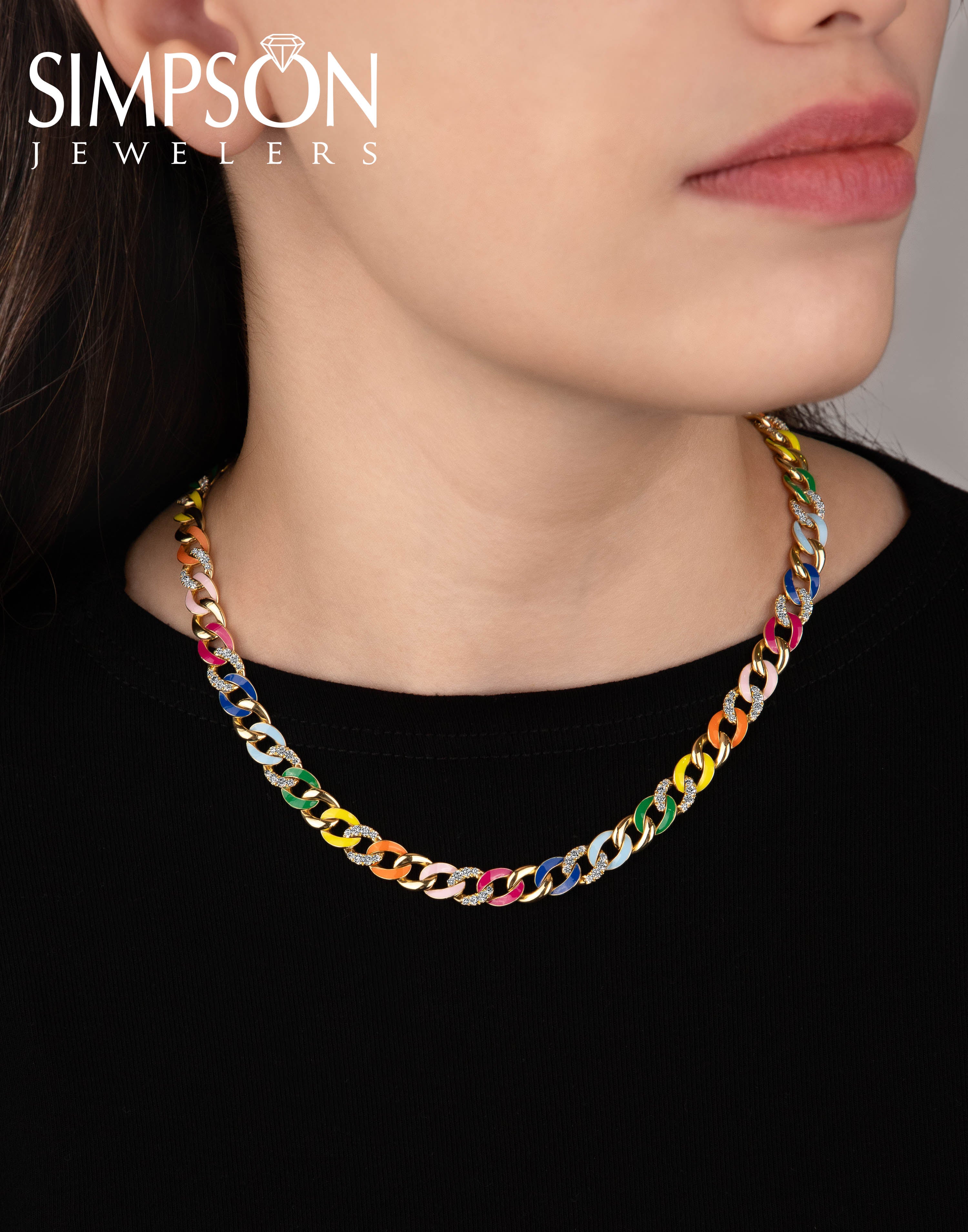 Rainbow Chain Necklace