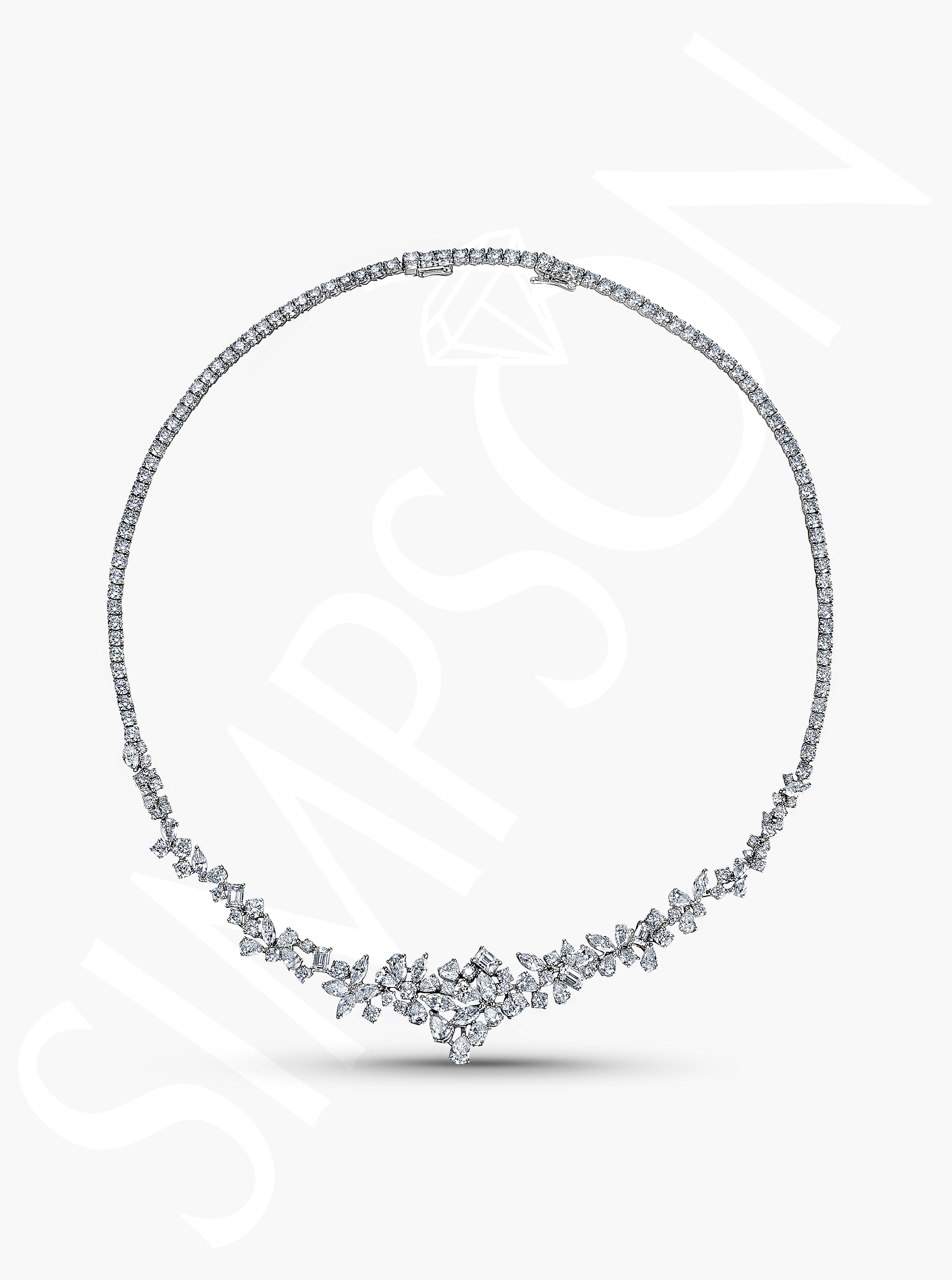 Diamond Riviere Necklace