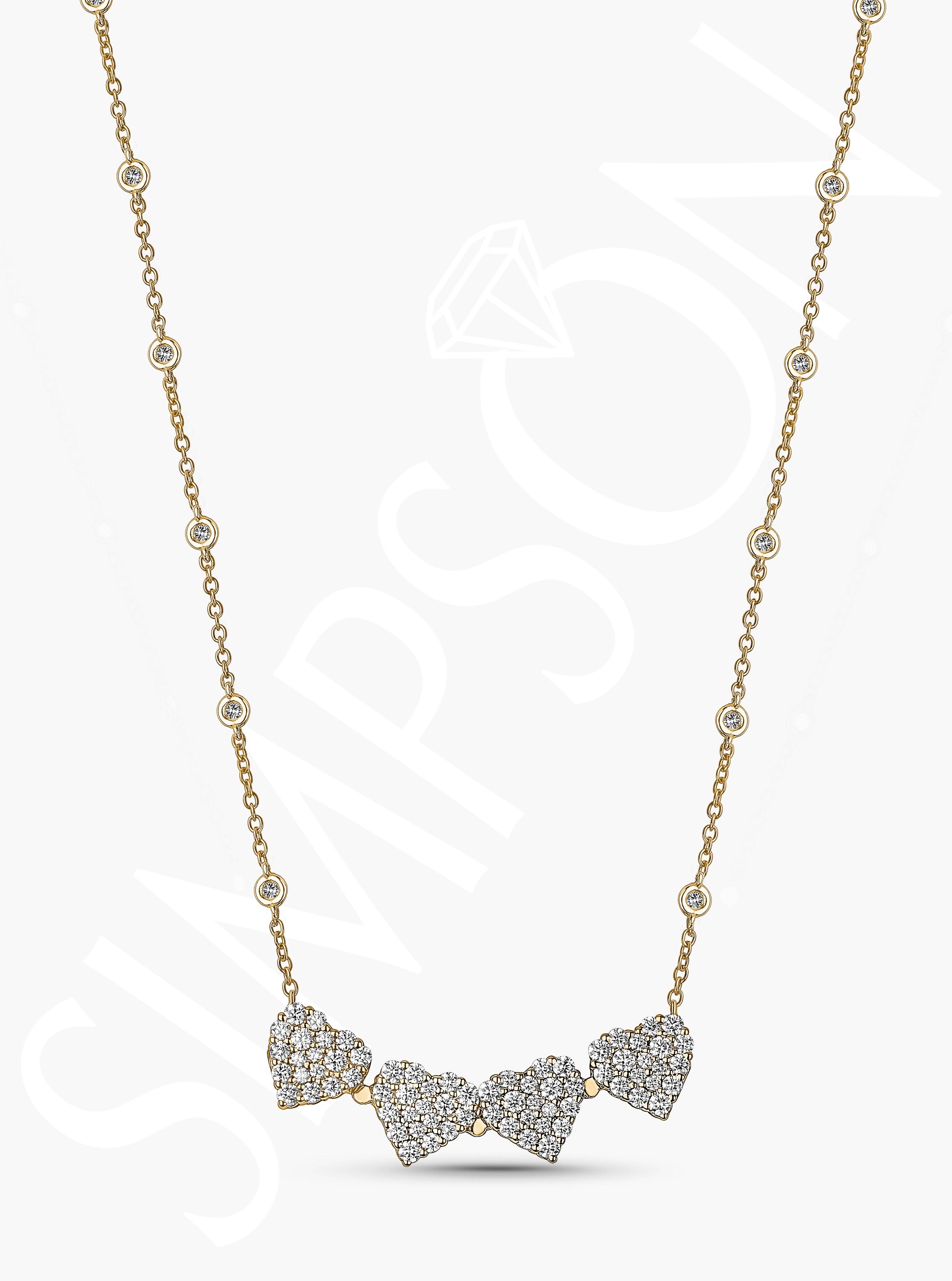 Convertible Diamond Heart Necklace