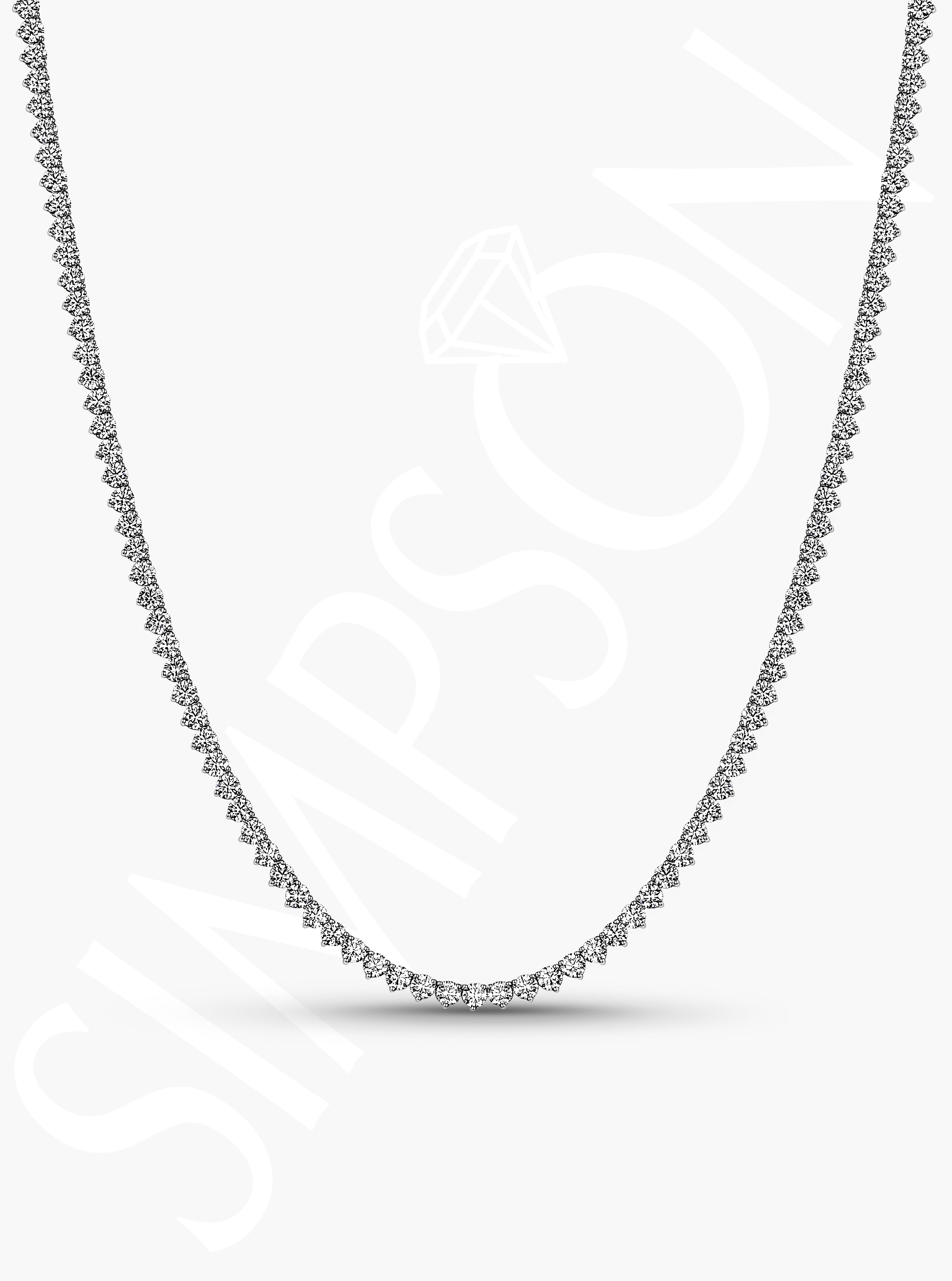 Classic Diamond Tennis Neckalce