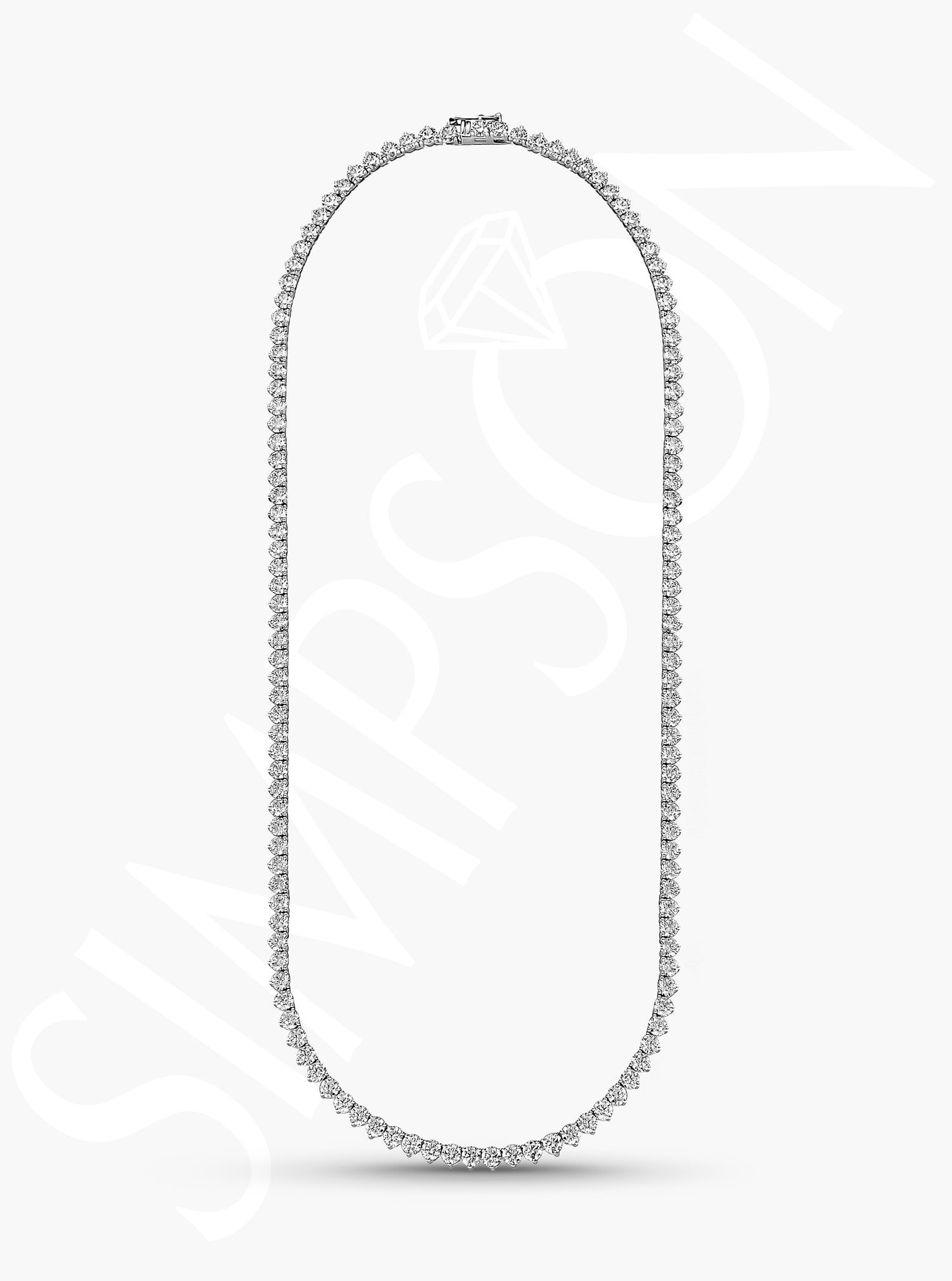 Classic Diamond Tennis Neckalce