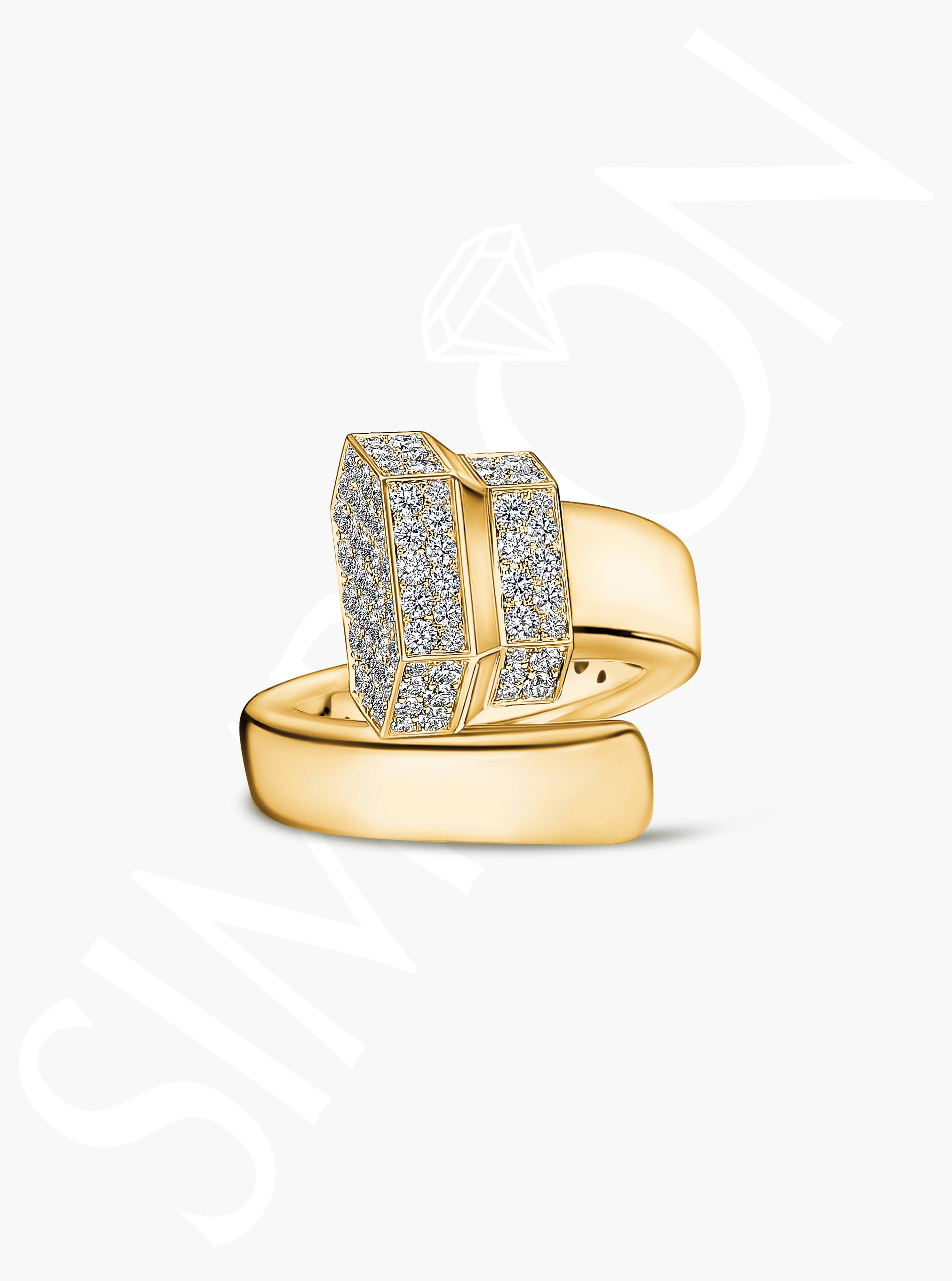 Diamond Accented Gold Ring