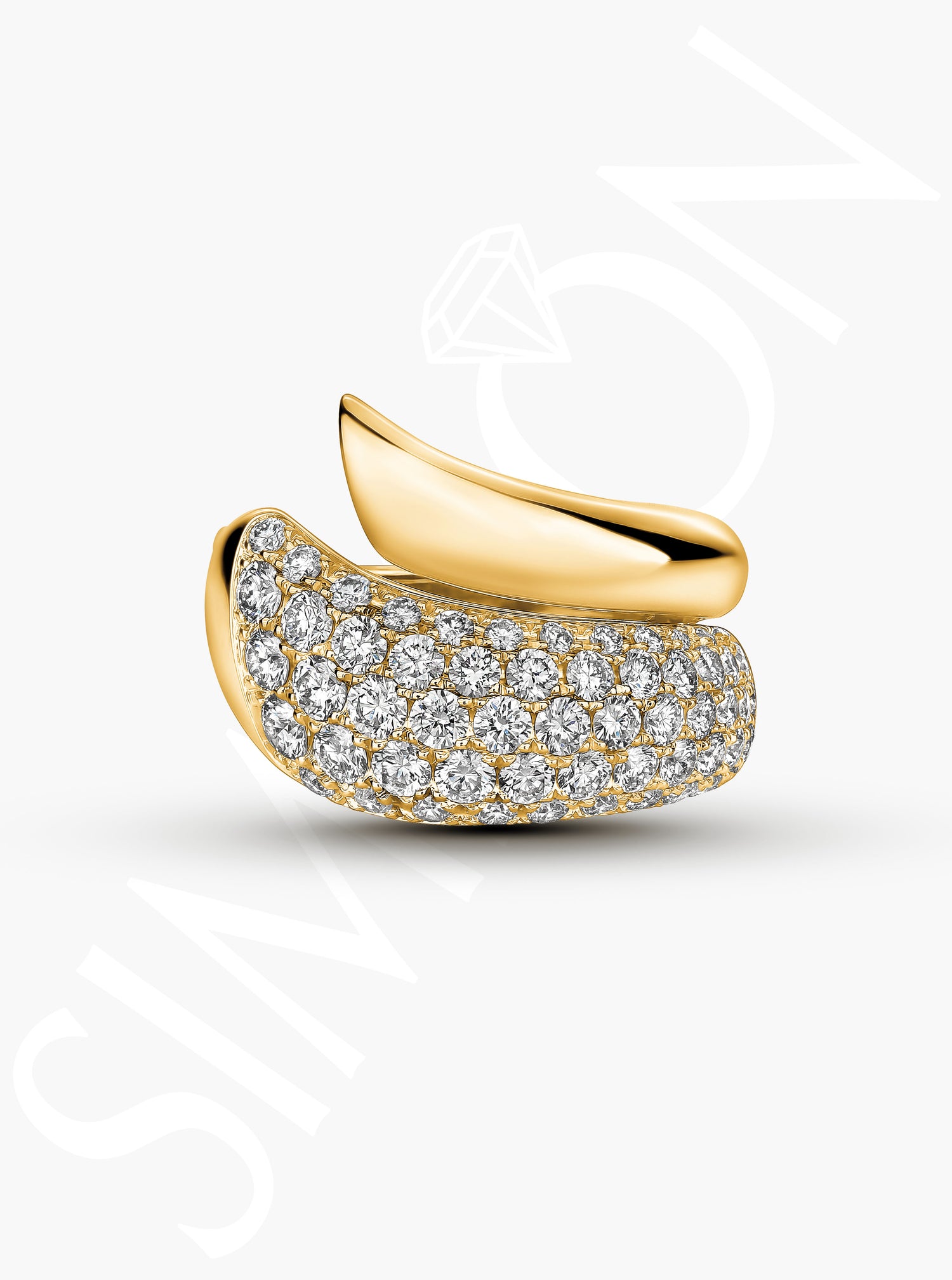 Pavé Diamond Wrap Ring