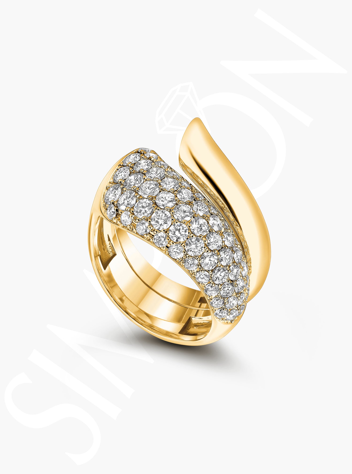 Pavé Diamond Wrap Ring
