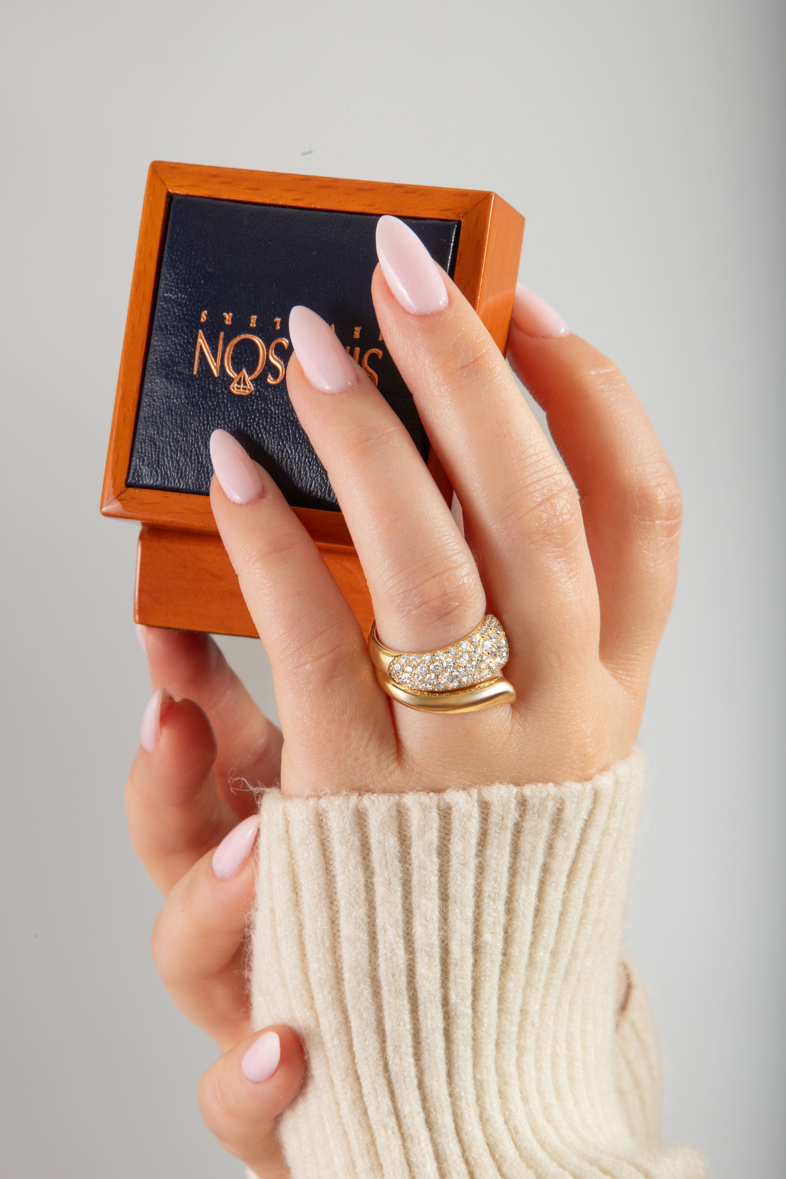 Pavé Diamond Wrap Ring