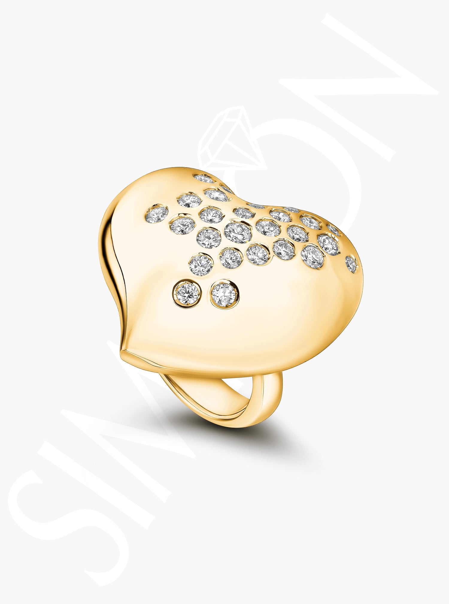 Diamond Heart Ring